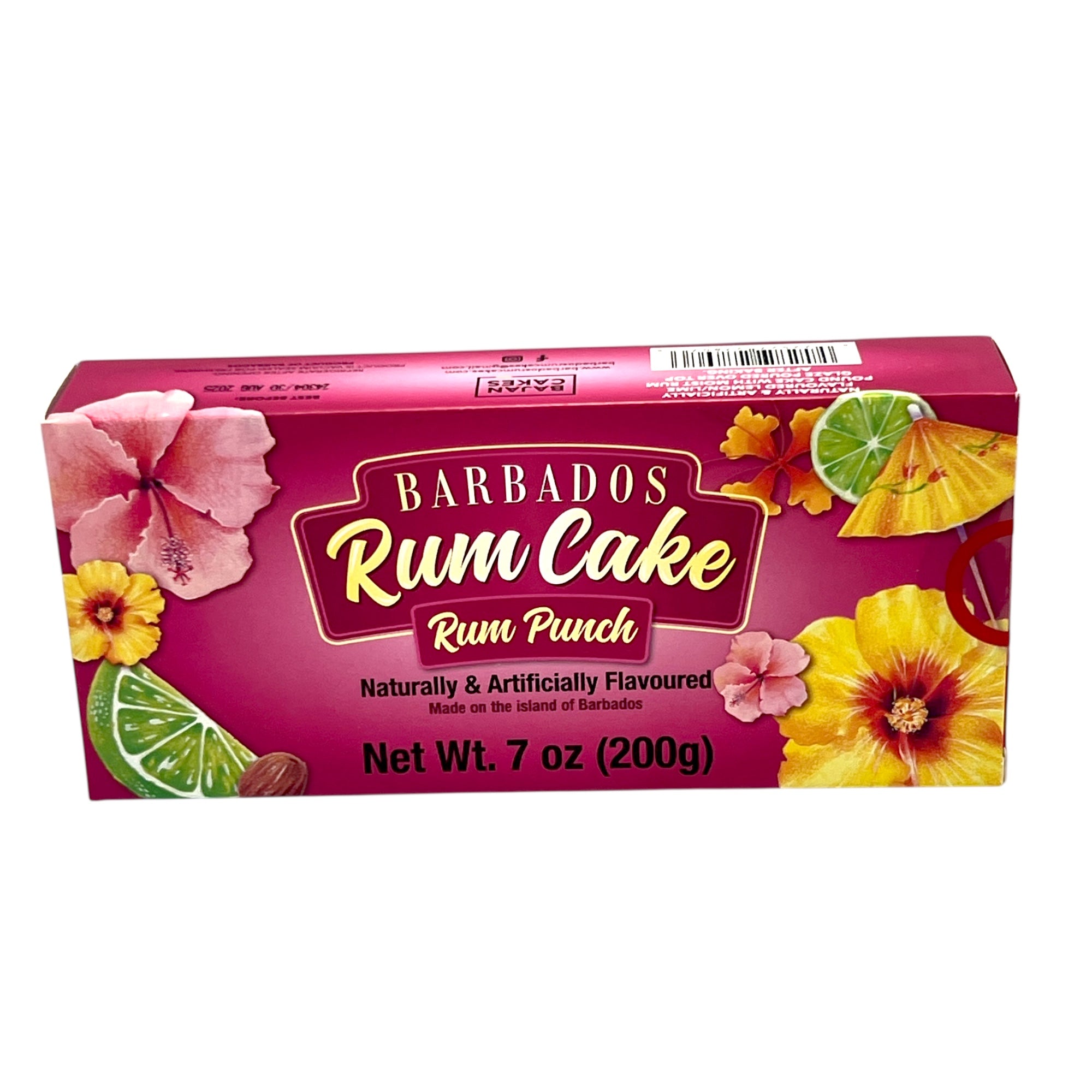 Barbados Rum Cake 7 Oz. - Strawberry