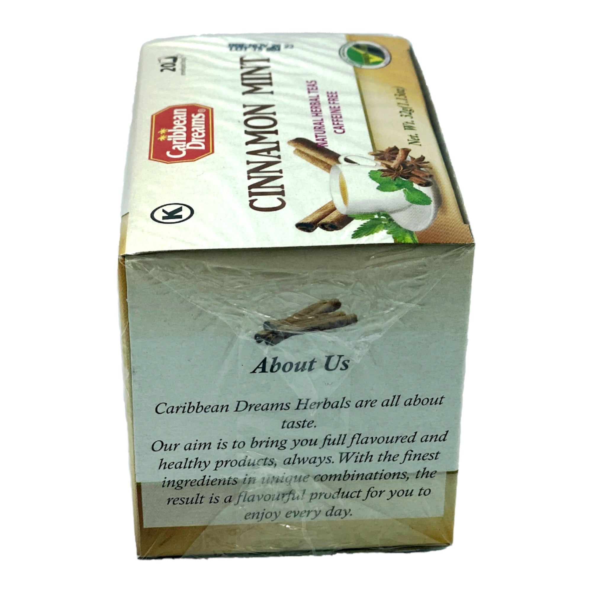 CARIBBEAN DREAMS CINNAMON MINT TEA BAGS 40G