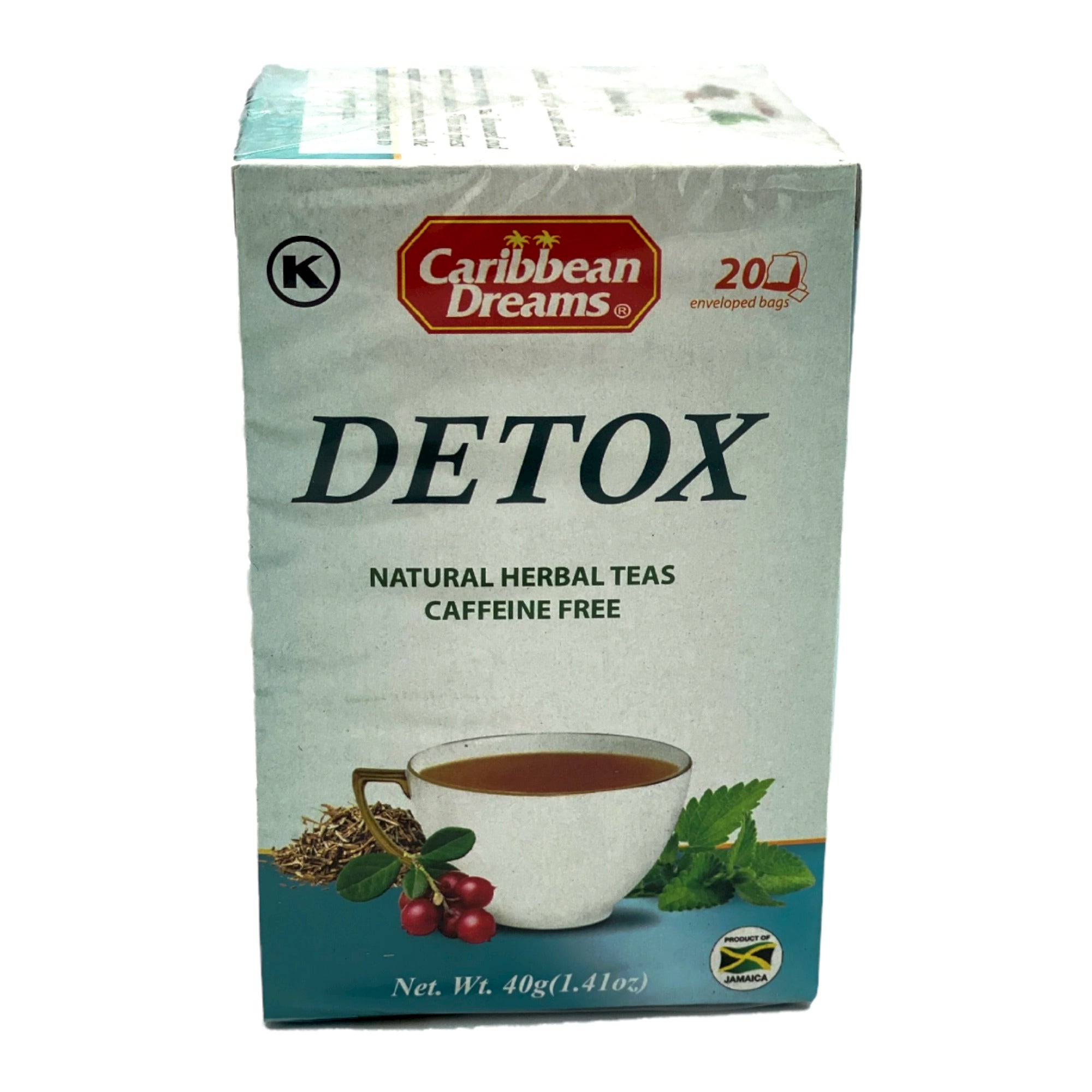 CARIBBEAN DREAMS DETOX HERBAL 20 TEA BAGS 40G (1.41OZ)