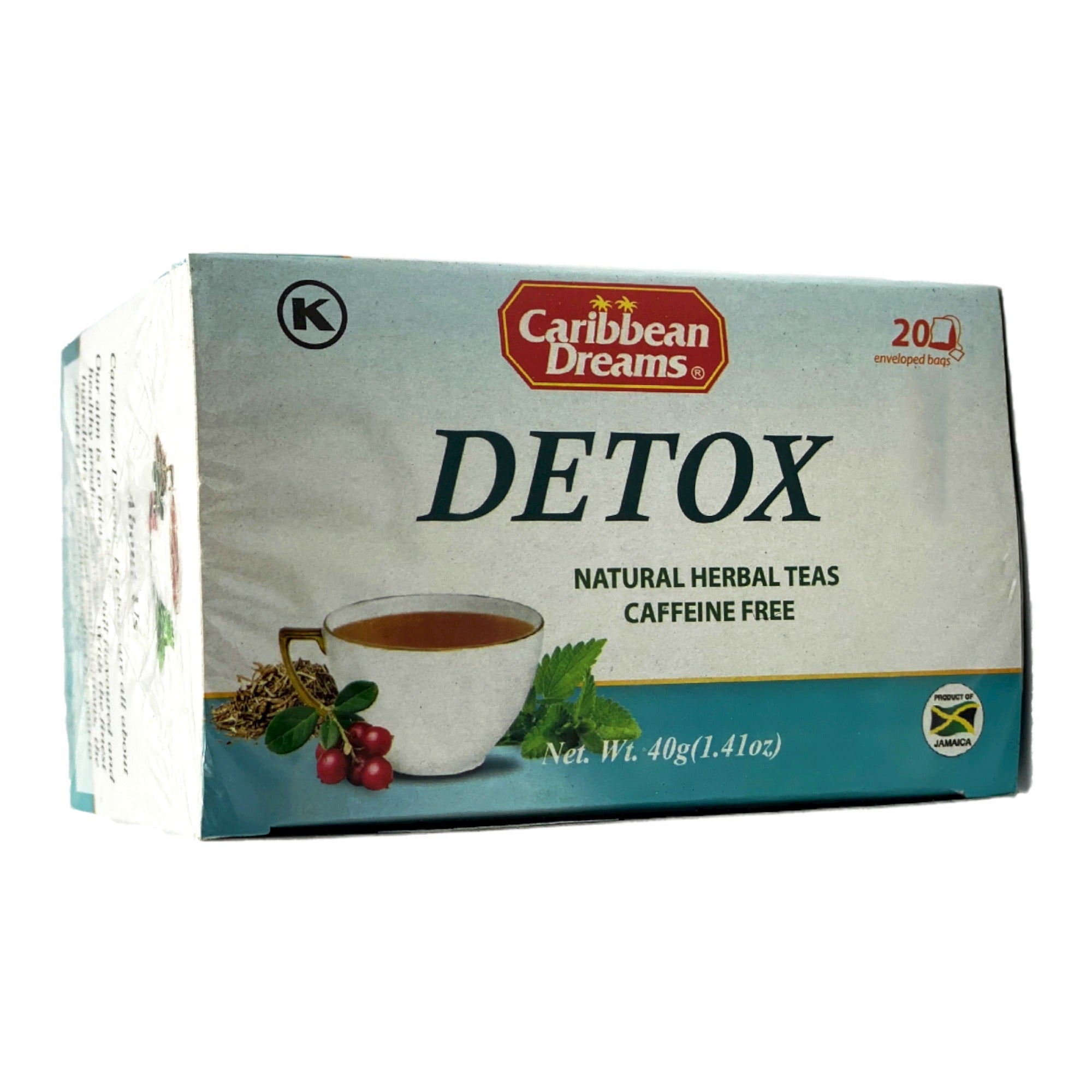 CARIBBEAN DREAMS DETOX HERBAL 20 TEA BAGS 40G (1.41OZ)
