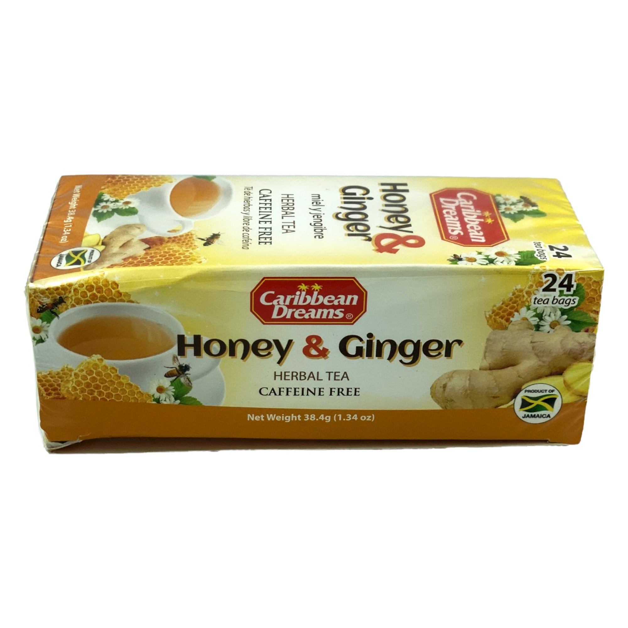 CARIBBEAN DREAMS HONEY GINGER 24 TEA BAGS 38.4G (1.340Z)