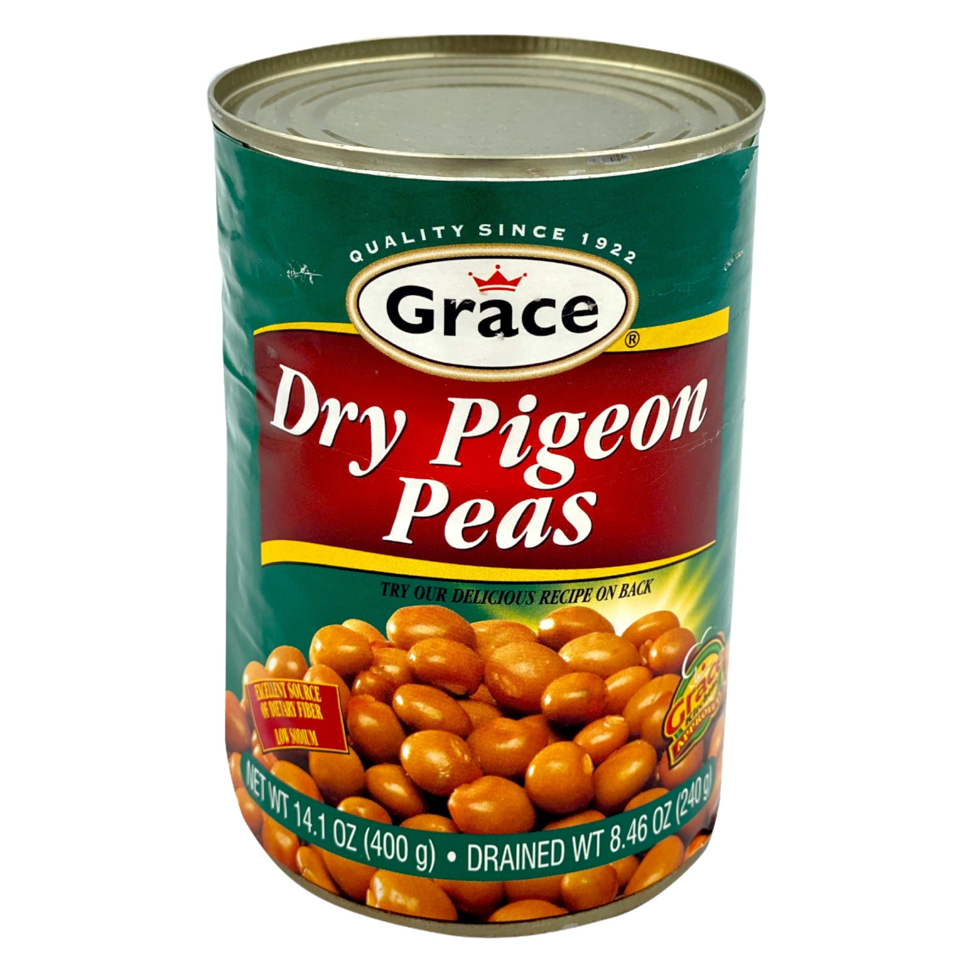 Grace Dry Pigeon Peas (Grace Dry Gungo Peas) 8.46 Oz.