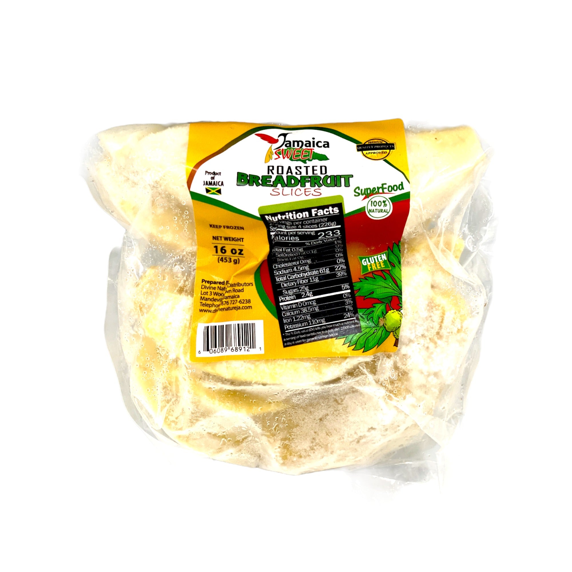 JAMAICA SWEET ROASTED BREADFRUIT SLICES 16 FL OZ.