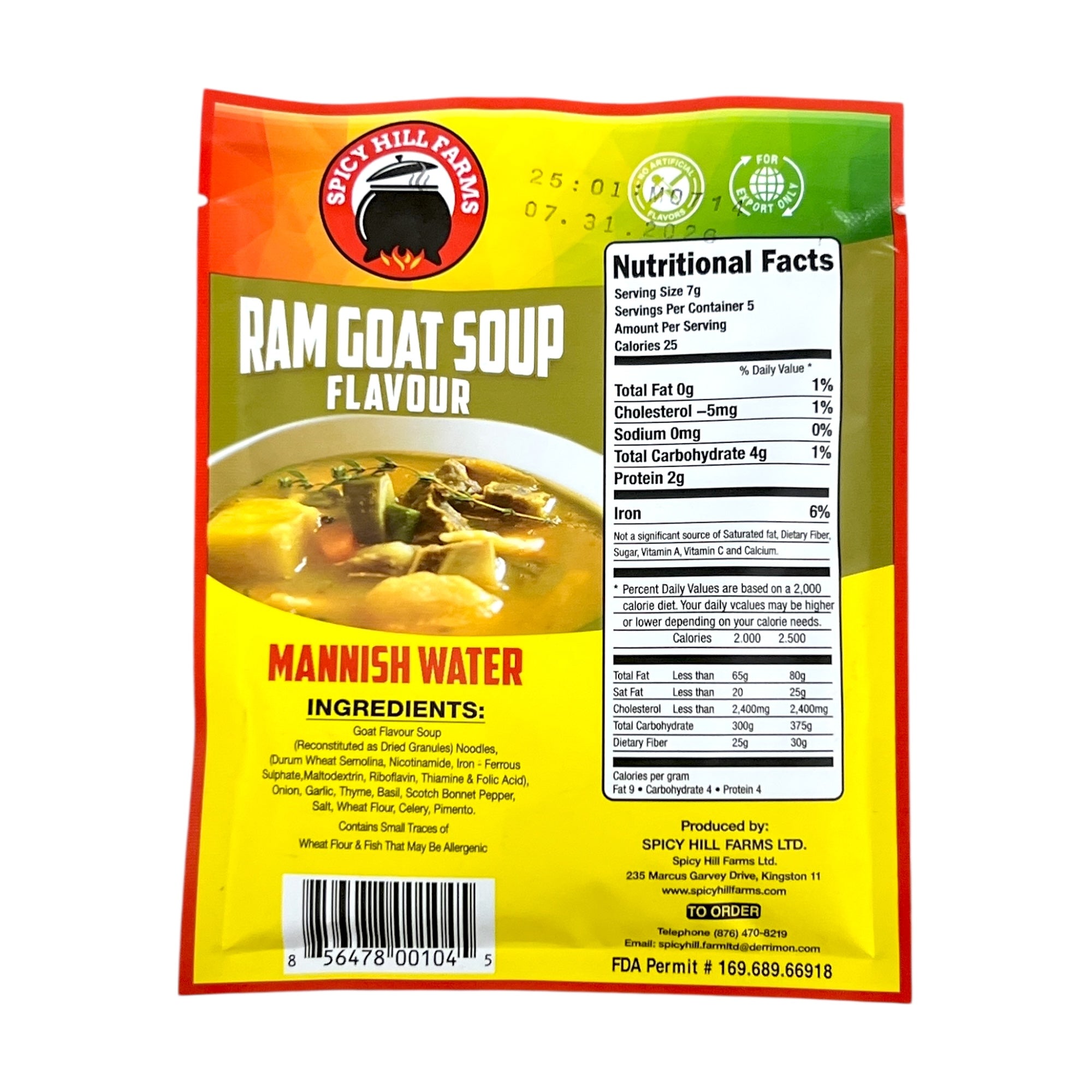Spicy Hill Farms Ram Goat Soup Mix