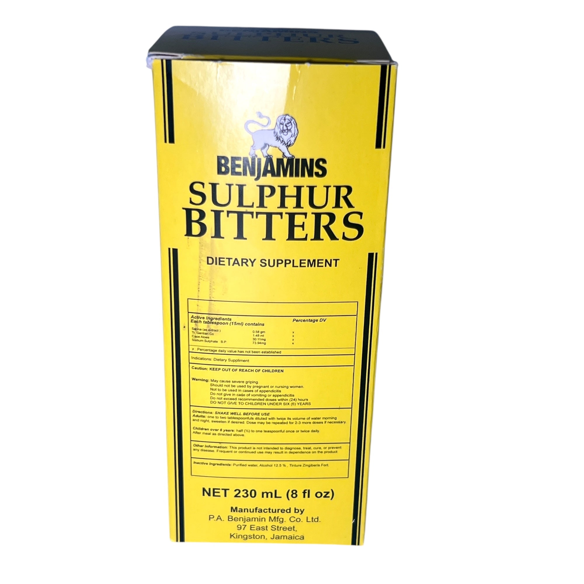 Benjamins Sulphur Bitters 230 ML (8 FL Oz.)
