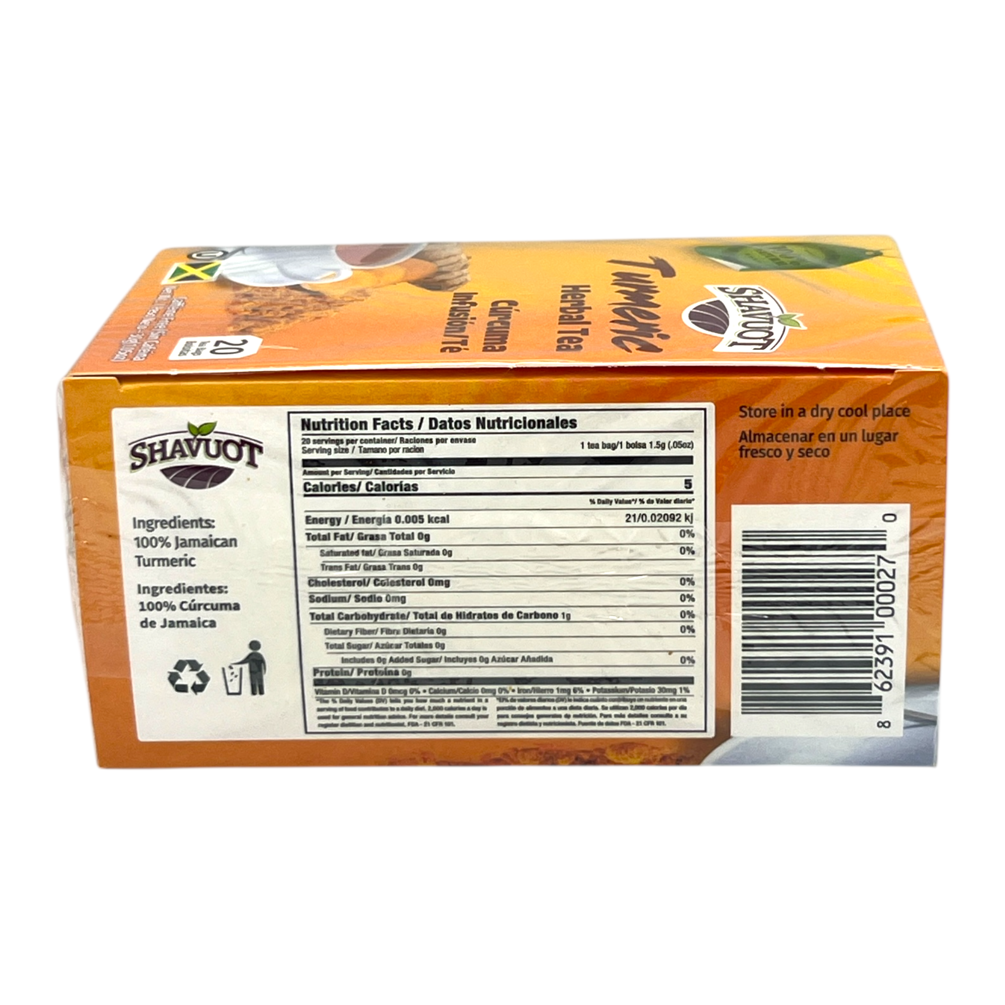 Shavuot Turmeric Herbal Tea 20 Bags