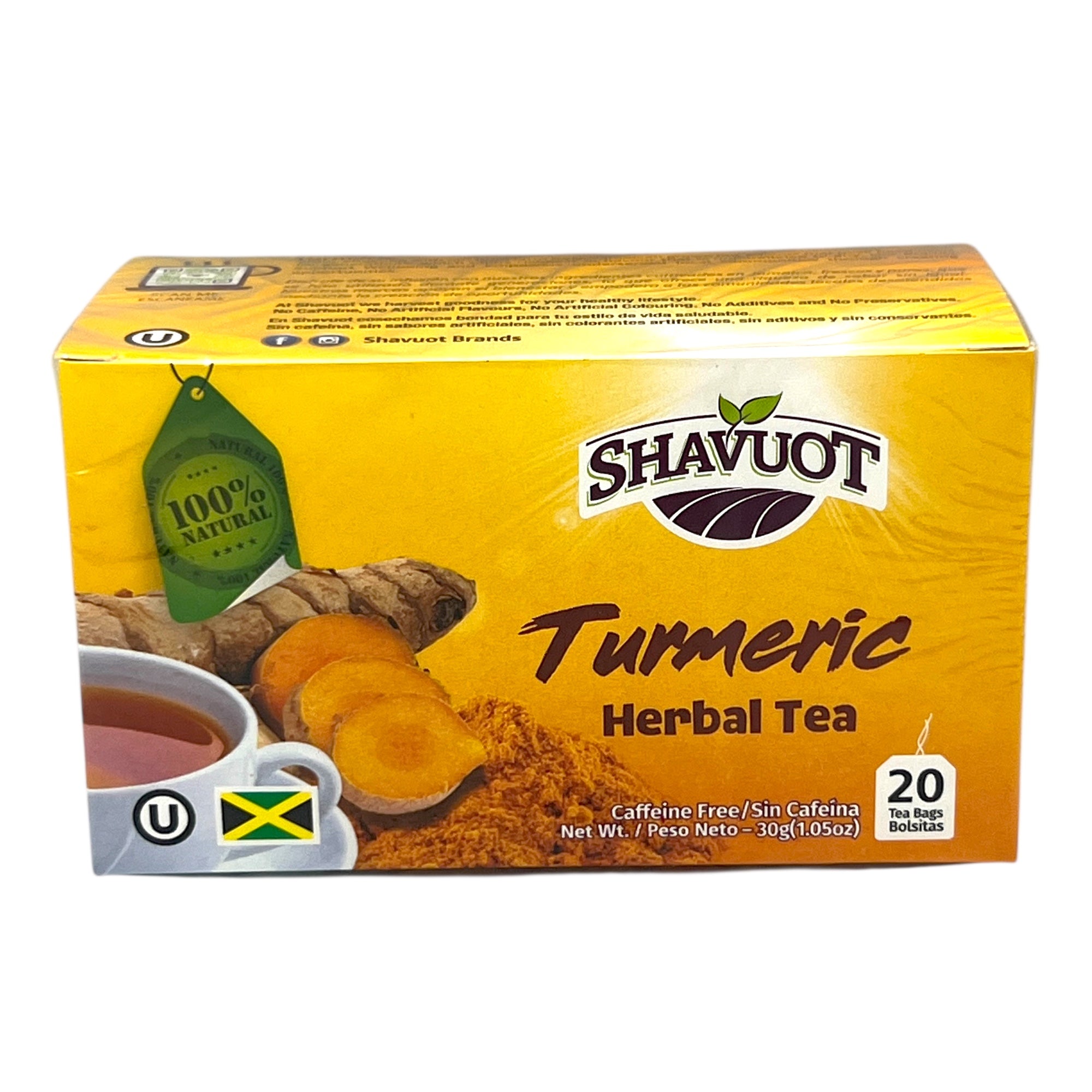 Shavuot Turmeric Herbal Tea 20 Bags