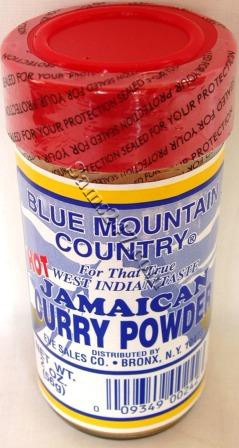 BLUE MOUNTAIN CURRY POWDER HOT 2 OZ. 

BLUE MOUNTAIN CURRY POWDER HOT 2 OZ.: available at Sam's Caribbean Marketplace, the Caribbean Superstore for the widest variety of Caribbean food, CDs, DVDs, and Jamaican Black Castor Oil (JBCO). 