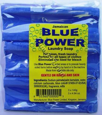 BLUE SOAP--WRAPPED (3 per pack) 

BLUE SOAP--WRAPPED (3 per pack): available at Sam's Caribbean Marketplace, the Caribbean Superstore for the widest variety of Caribbean food, CDs, DVDs, and Jamaican Black Castor Oil (JBCO). 