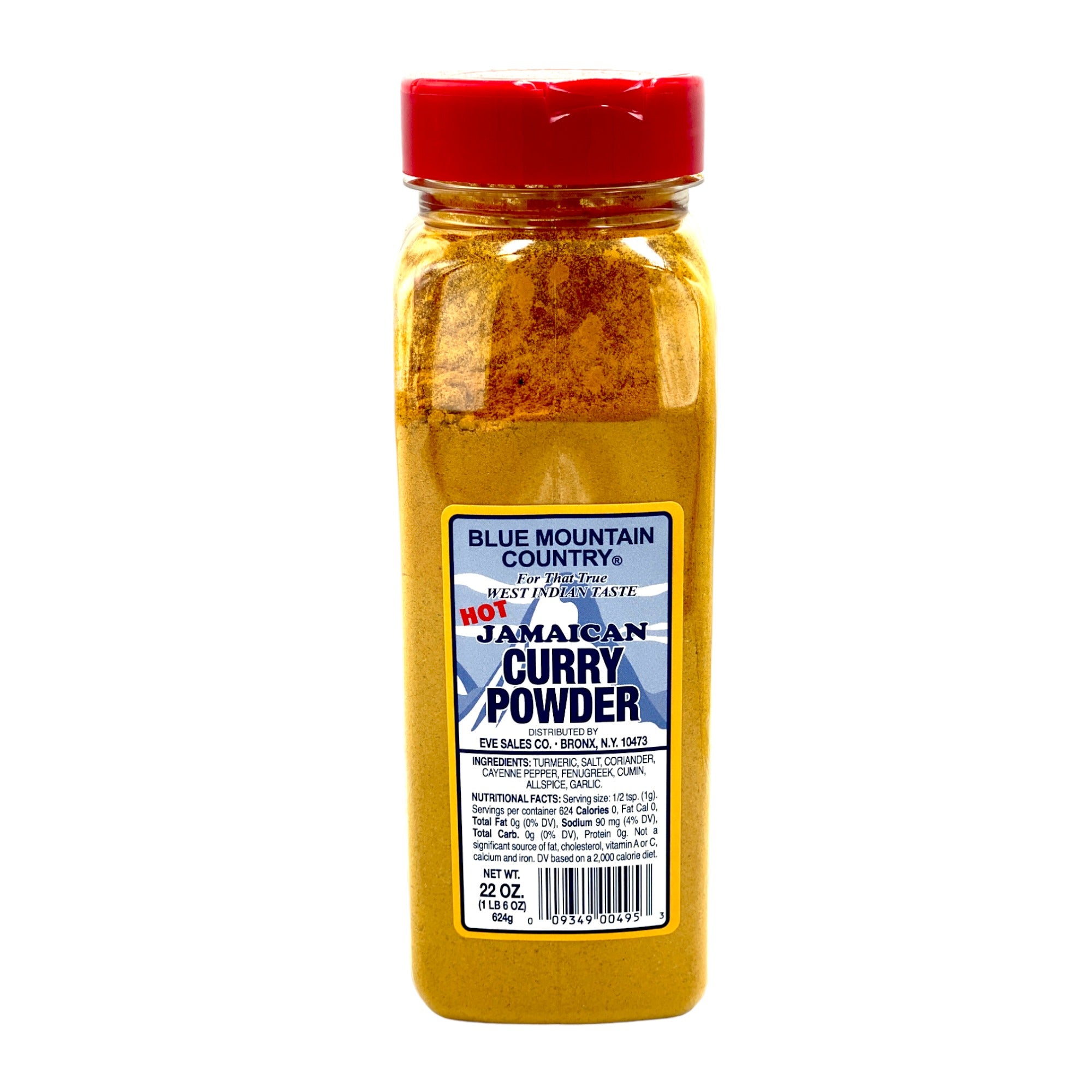 BLUE MOUNTAIN HOT JAMAICAN CURRY POWDER 22 OZ (624G)