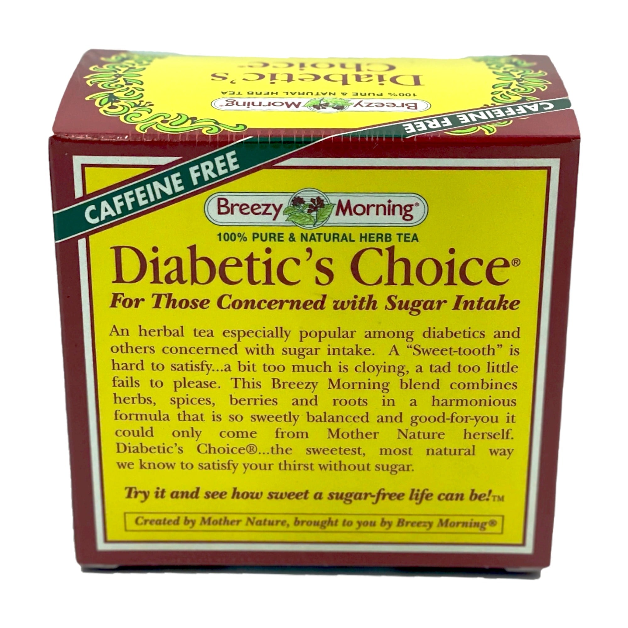 BREEZY MORNING DIABETIC'S CHOICE WITH DANDELION ROOT TEA - 20 TEA BAGS 1.7 OZ