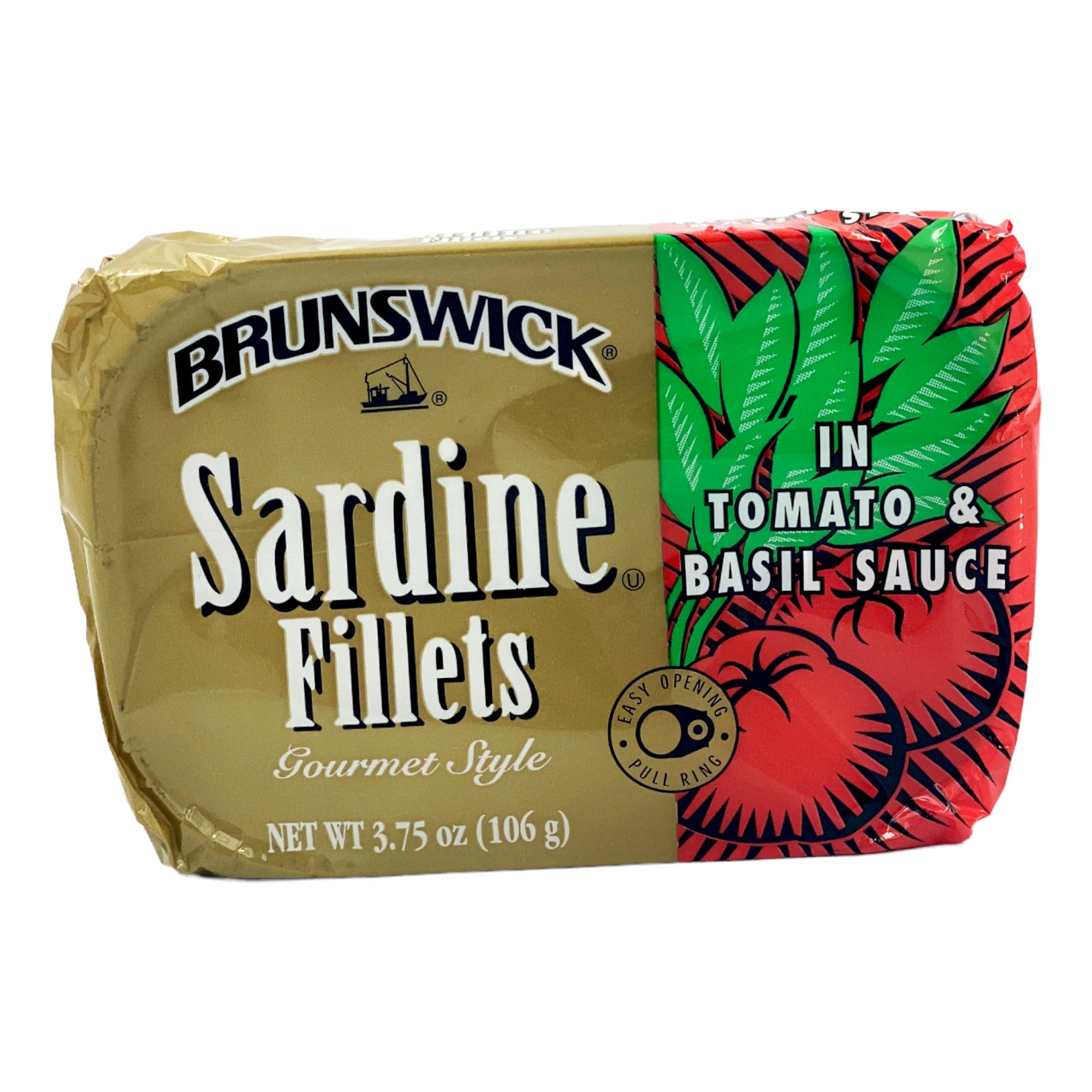 BRUNSWICK SARDINE IN TOMATO 3.75OZ (106G)