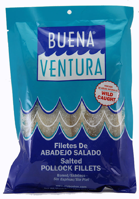 BUENA VENTURA SALTED POLLOCK FILLETS 1LB (454 G)