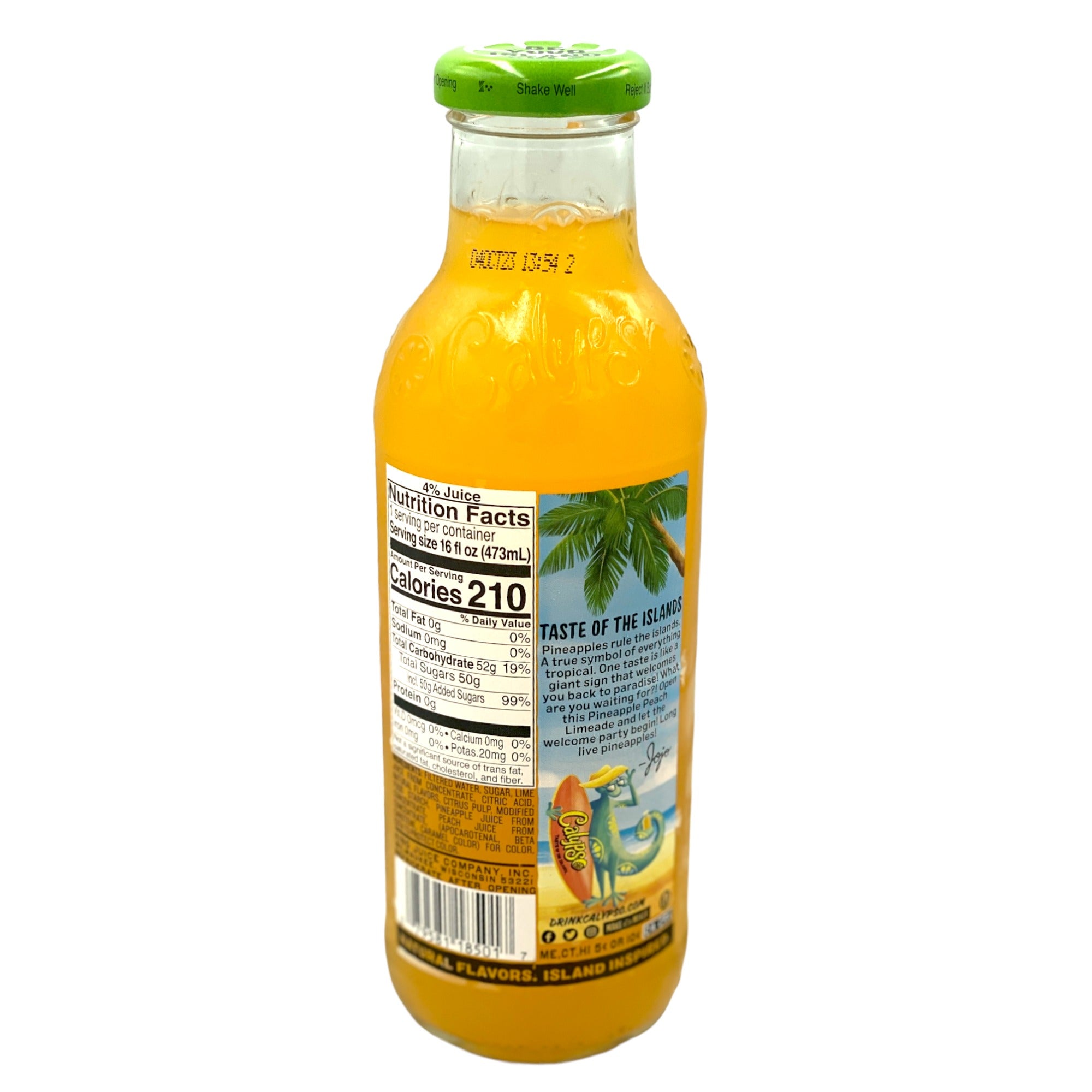 CALYPSO PINEAPPLE PEACH LIMEADE 20 OZ