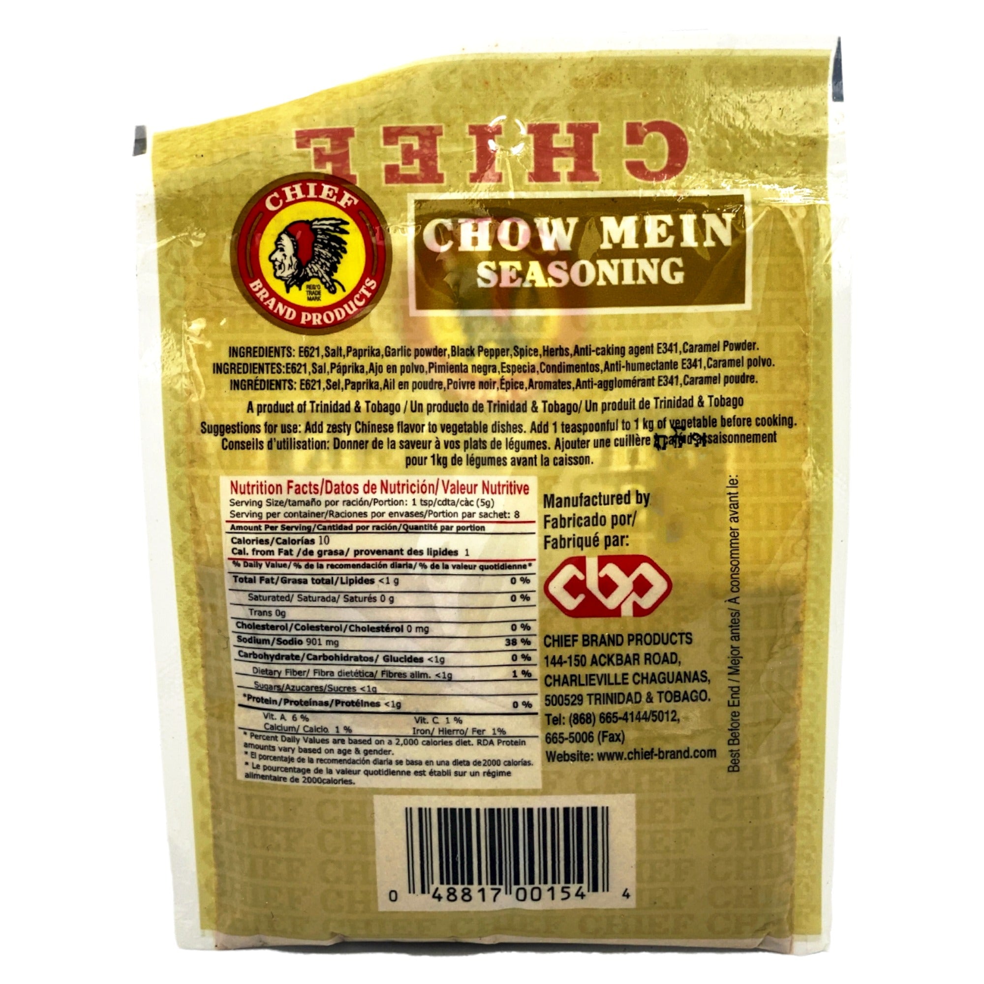 CHIEF CHOW MEIN SEASONING 1.4 OZ. 40G