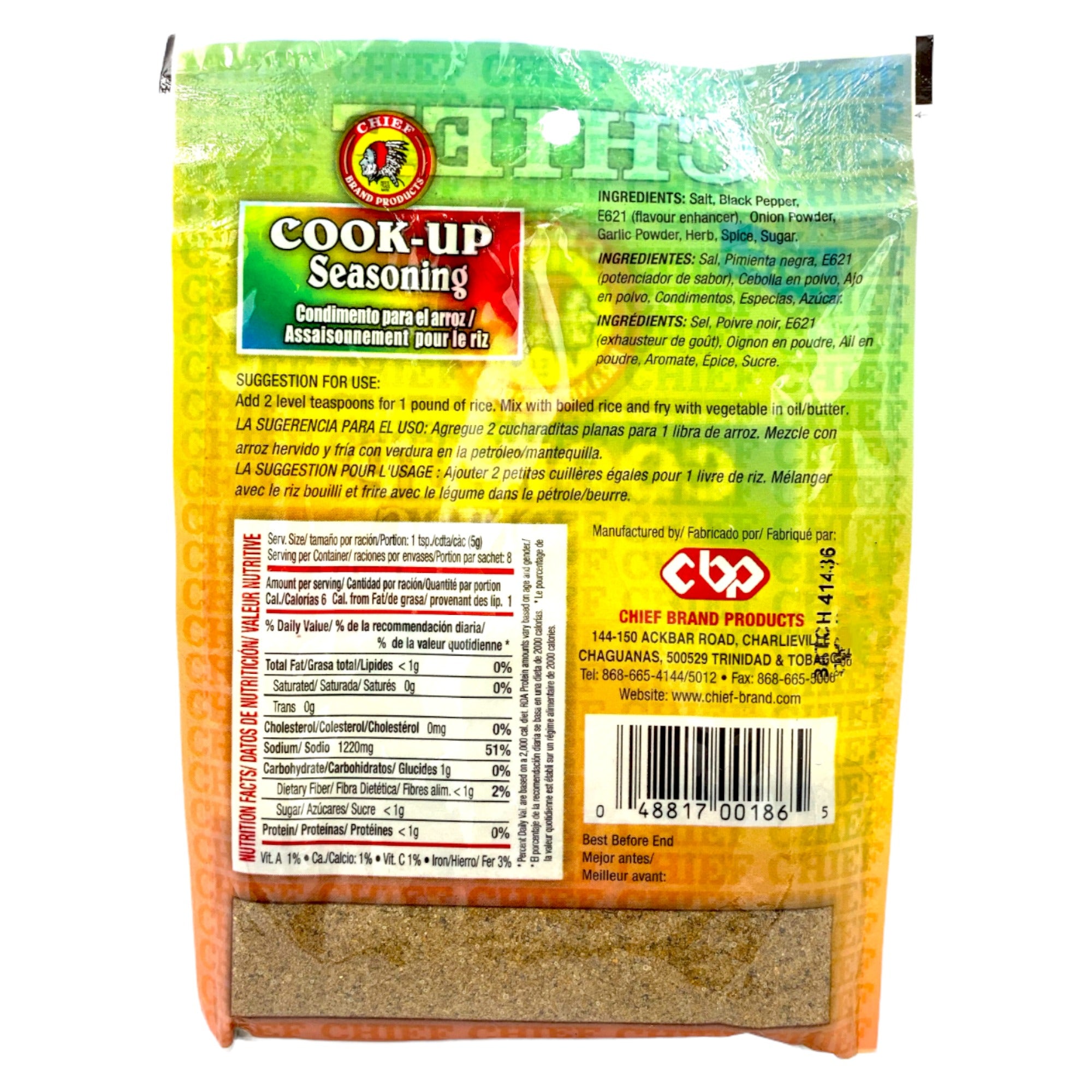 CHIEF COOK-UP SEASONING 1.4 OZ