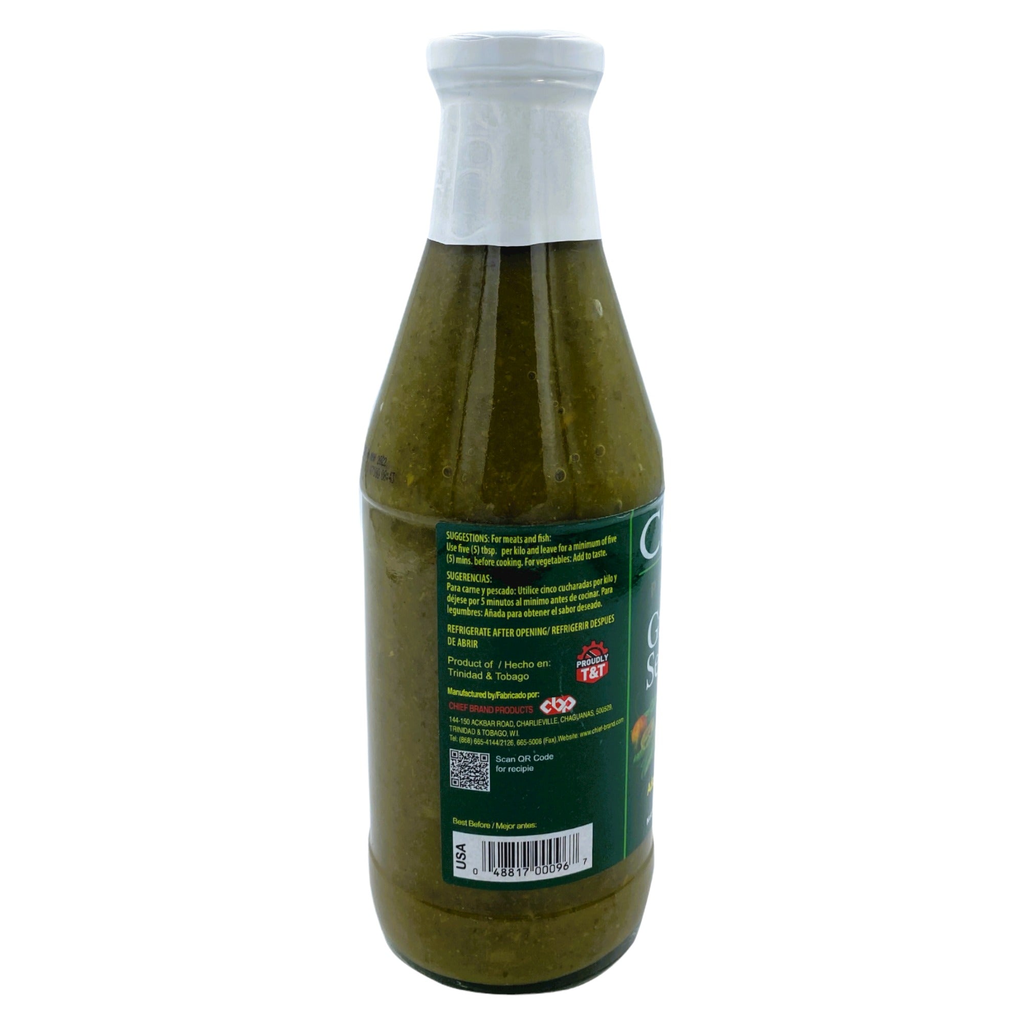 CHIEF GREEN SEASONING 26 FL OZ (750mL)