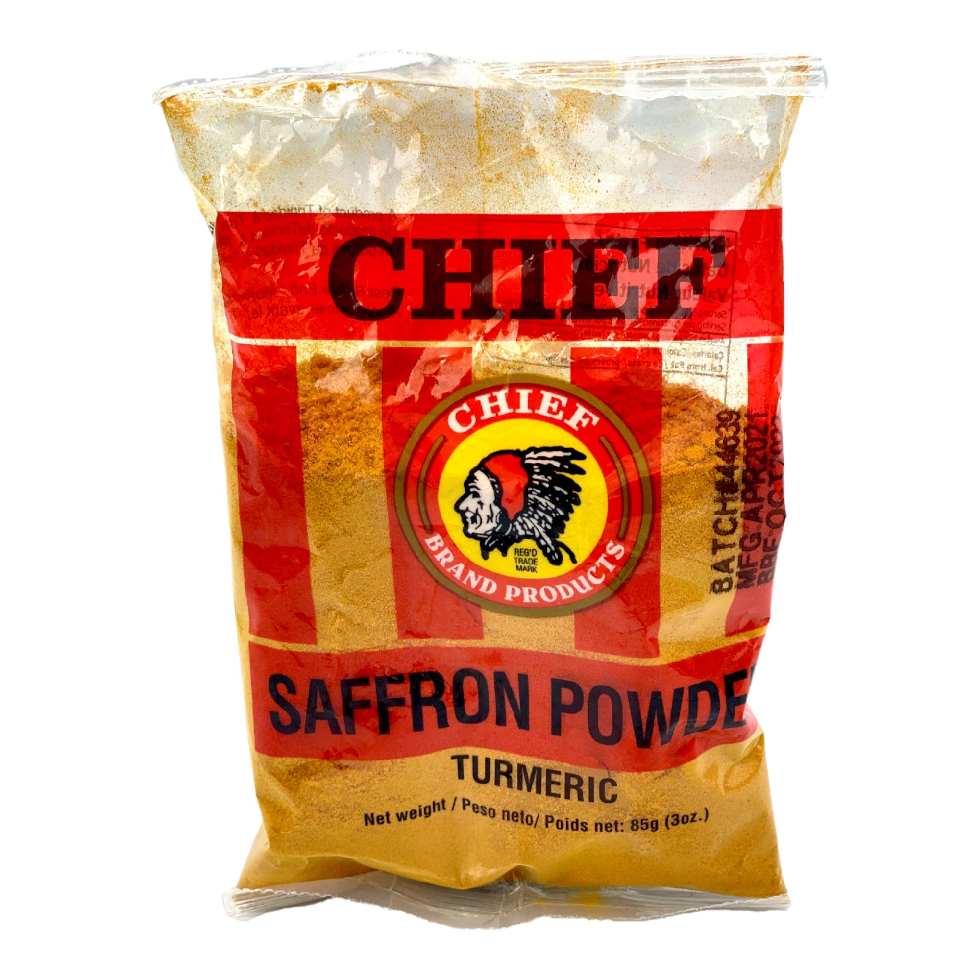 CHIEF SAFFRON POWDER (TURMERIC) 85G (3OZ)