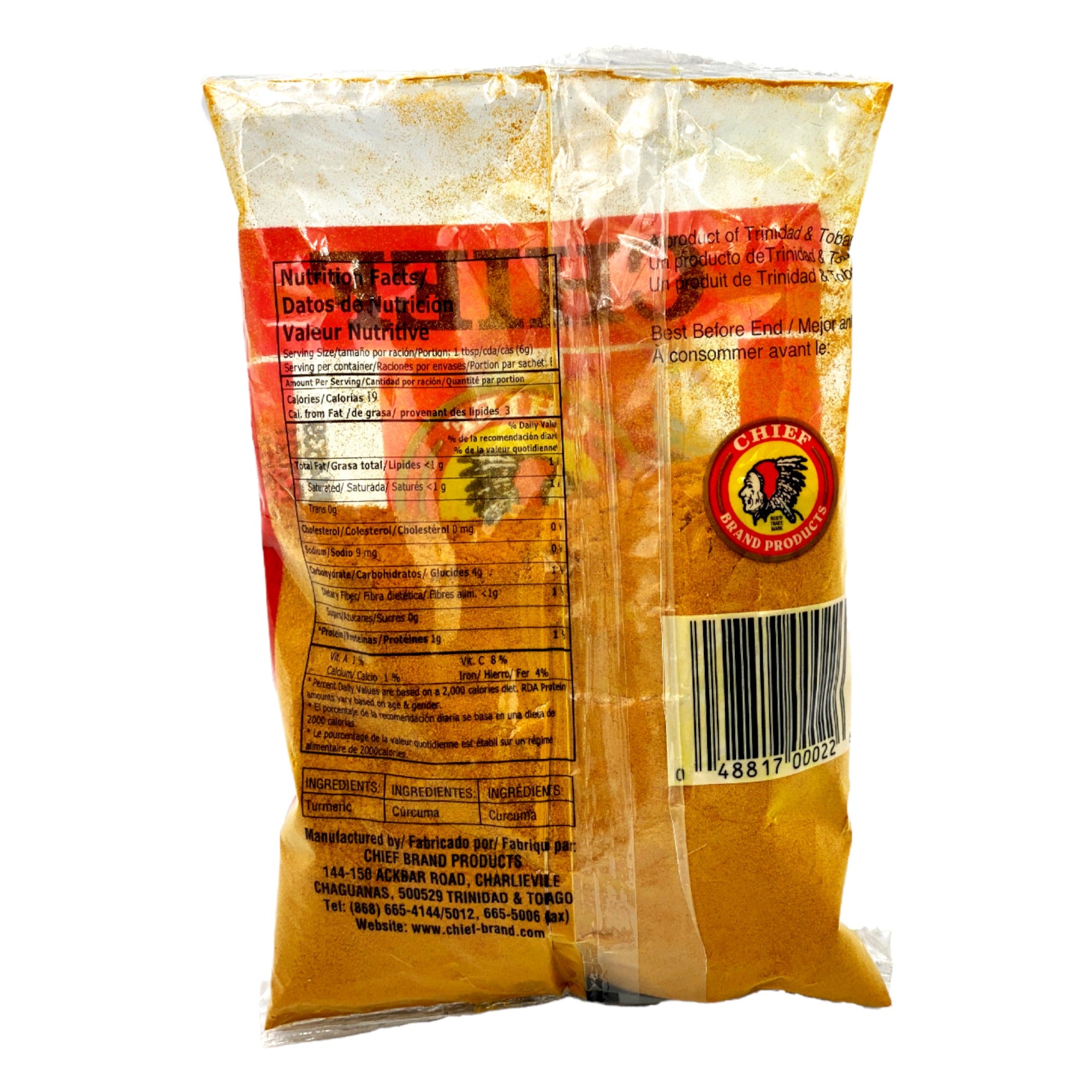 CHIEF SAFFRON POWDER (TURMERIC) 85G (3OZ)