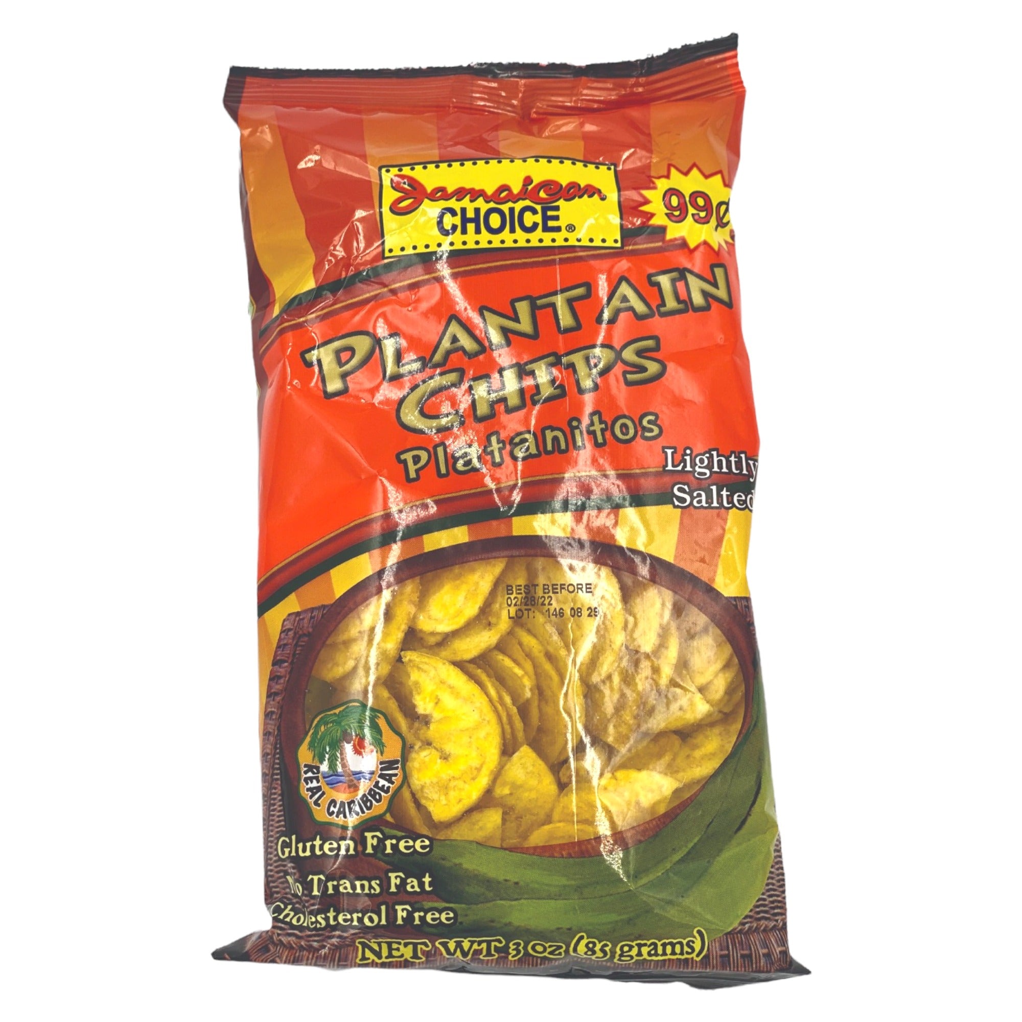 JAMAICAN CHOICE PLAINTAIN CHIP 3 OZ