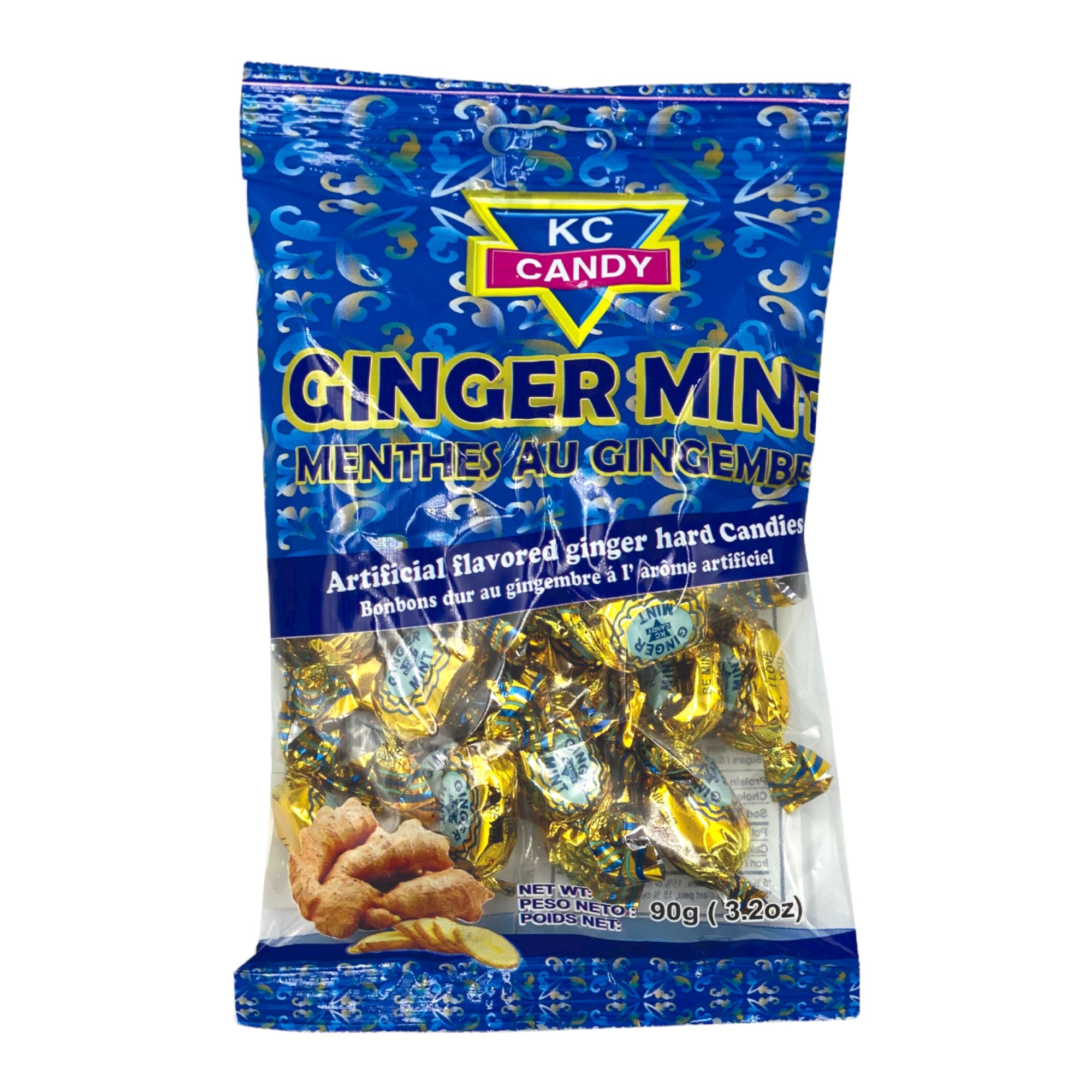 KC CANDY GINGER MINTS 4.4 OZ (125g)