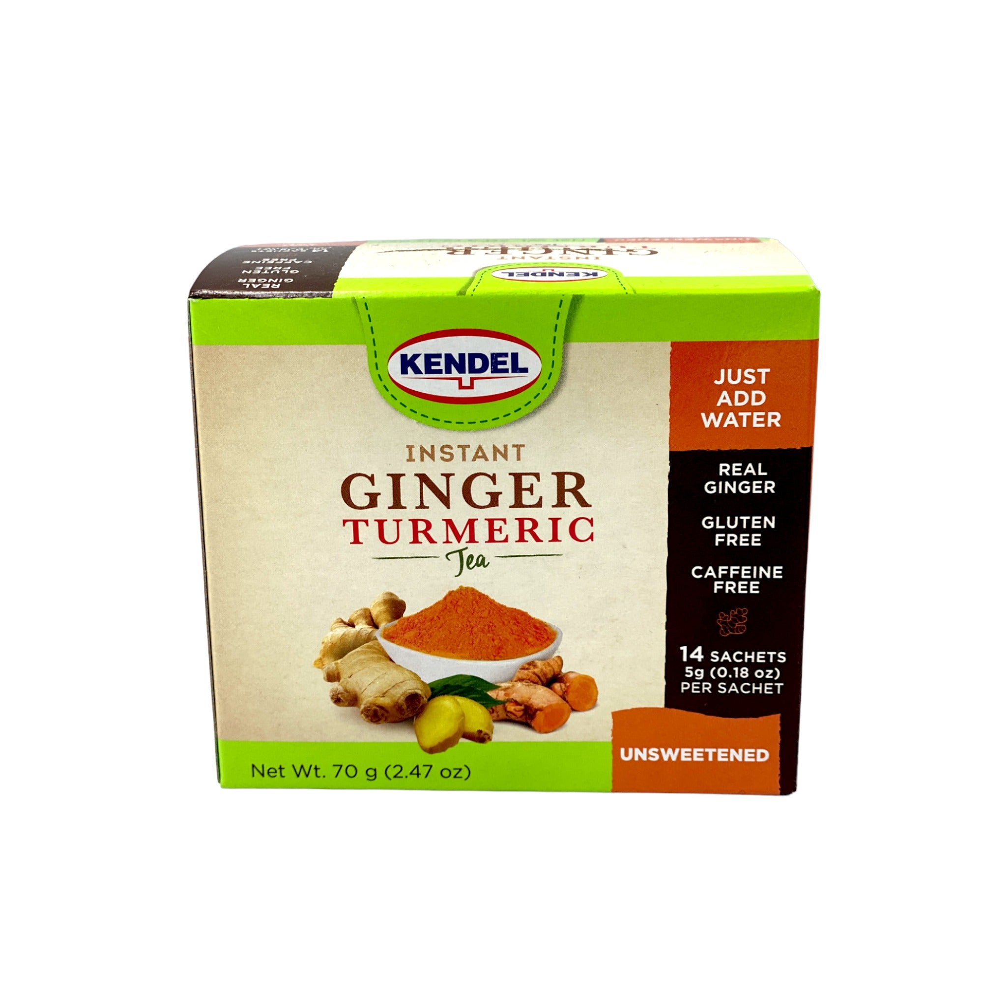 KENDEL GINGER TEA WITH TURMERIC 2.47 OZ.