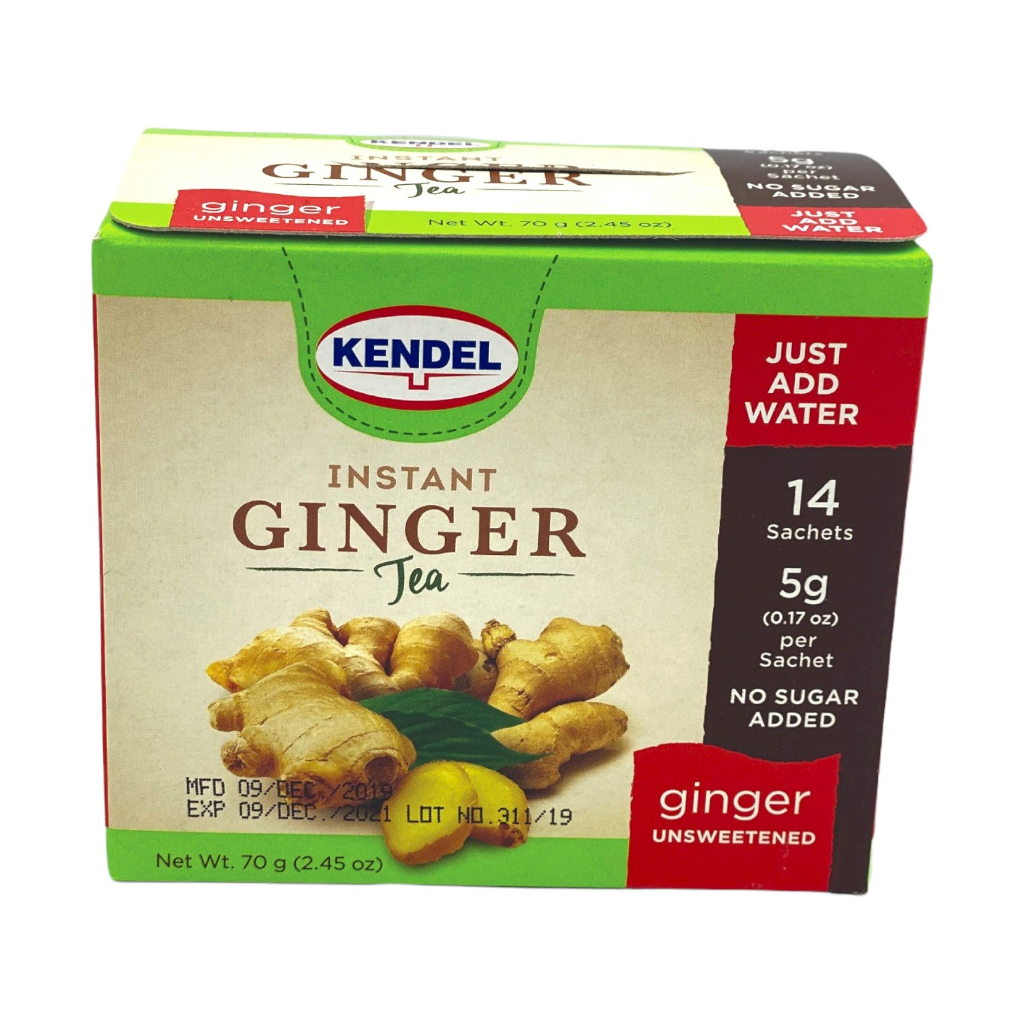 KENDEL INSTANT GINGER TEA 2.45 OZ (UNSWEETENED)