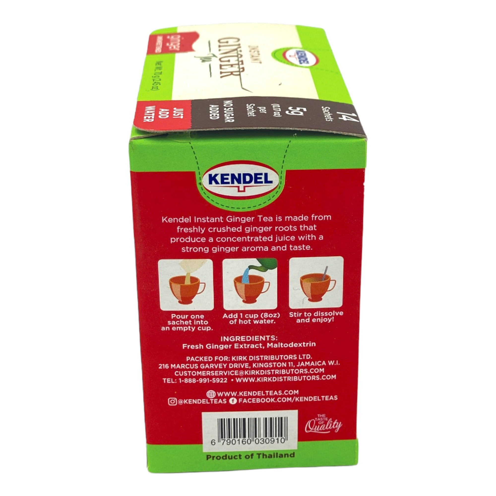 KENDEL INSTANT GINGER TEA 2.45 OZ (UNSWEETENED)