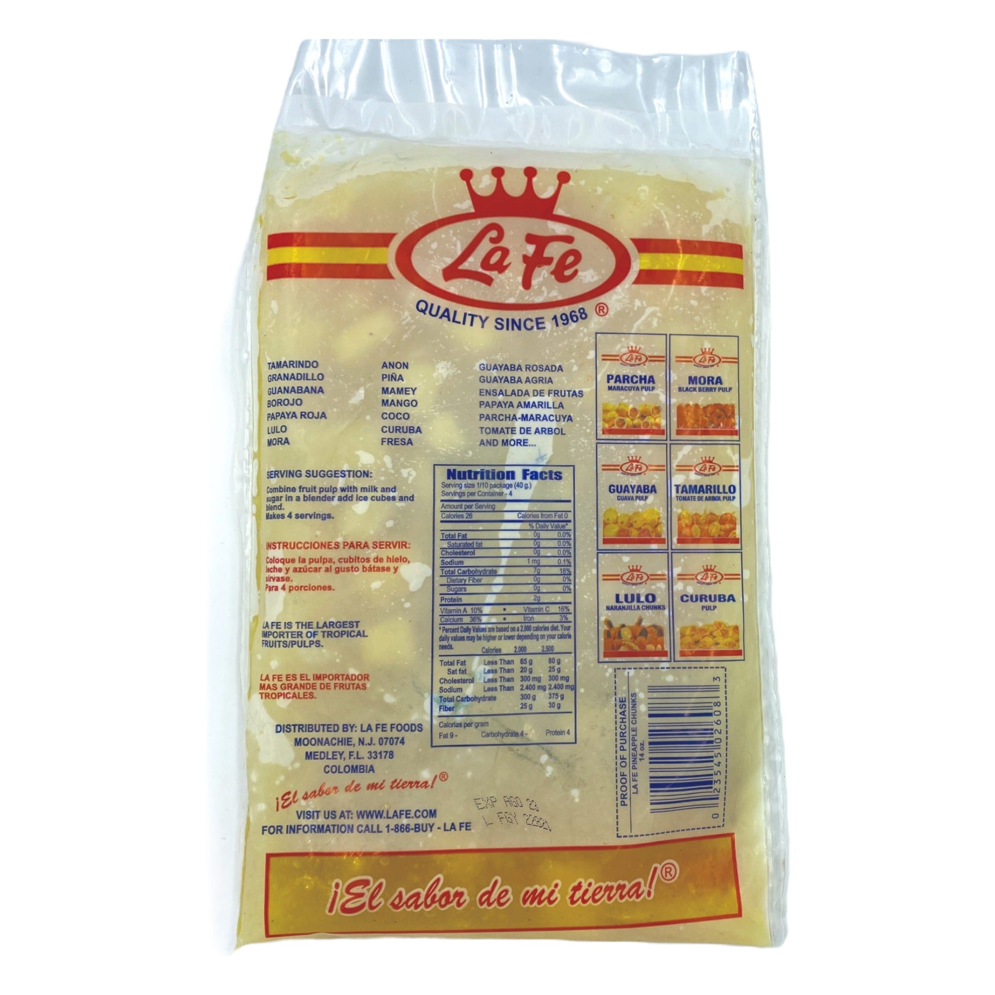 LA FE PINEAPPLE CHUNKS 14OZ