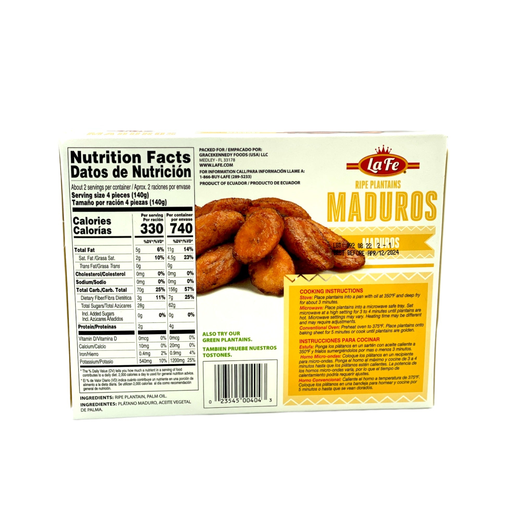 LA FE RIPE PLANTAINS 11 OZ.