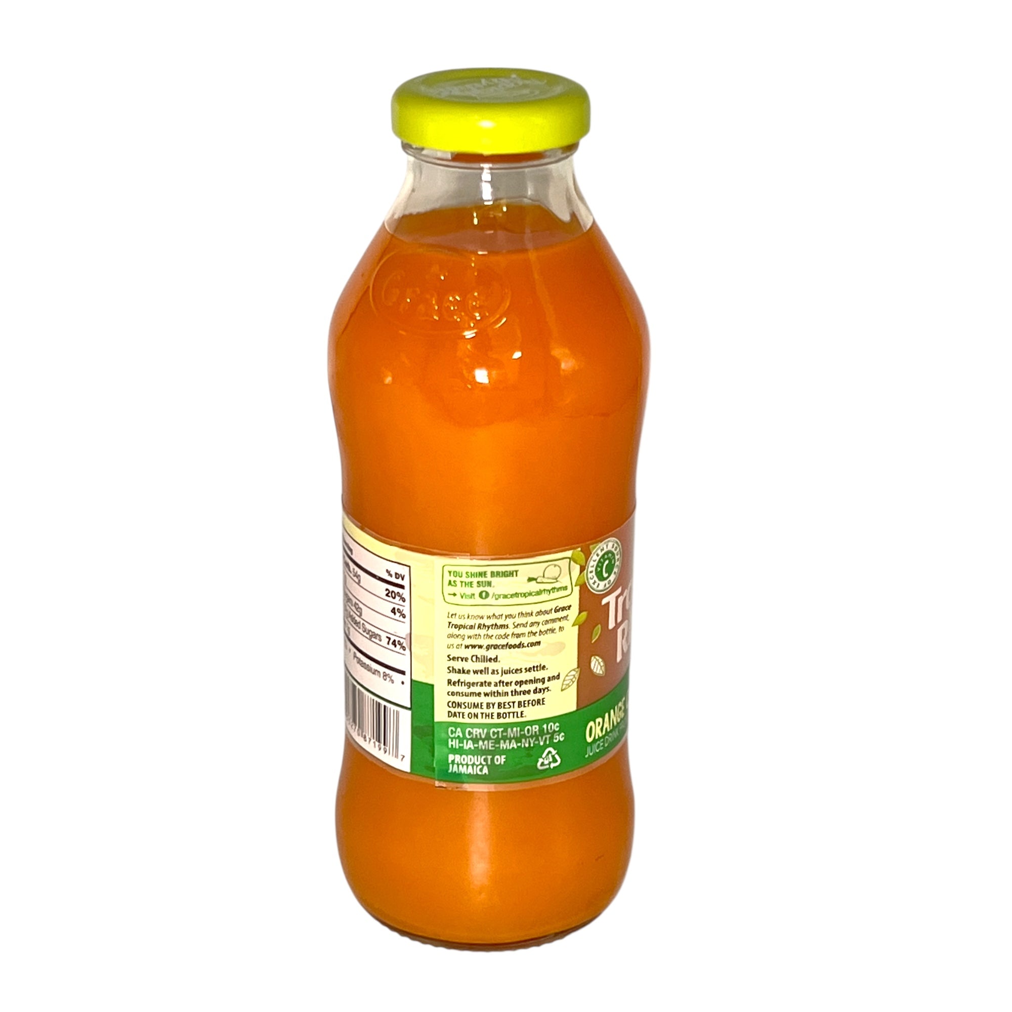 Grace Tropical Rhythms Orange Carrot 16 Fl Oz.