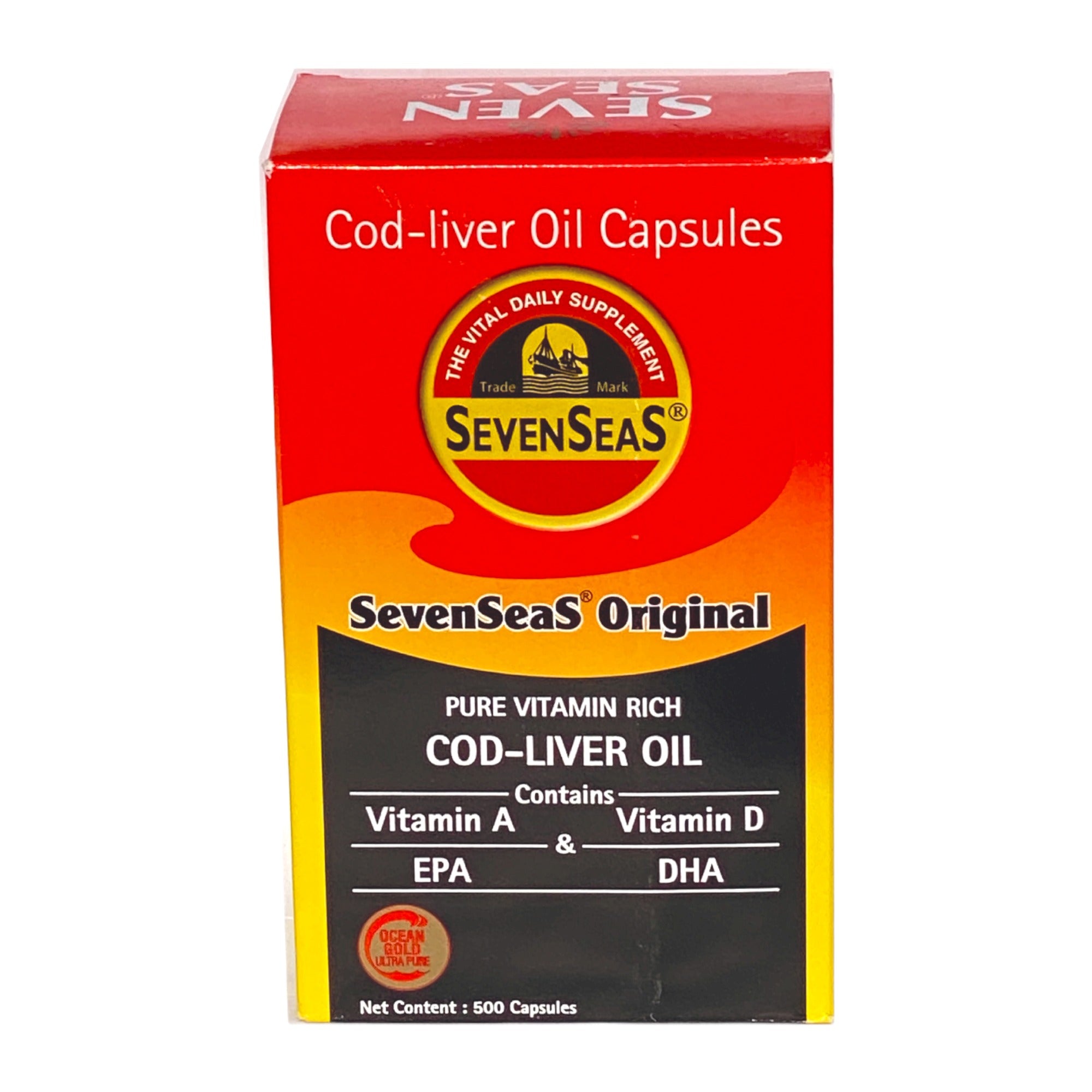 SEVEN SEAS COD LIVER OIL 500 CAPSULES