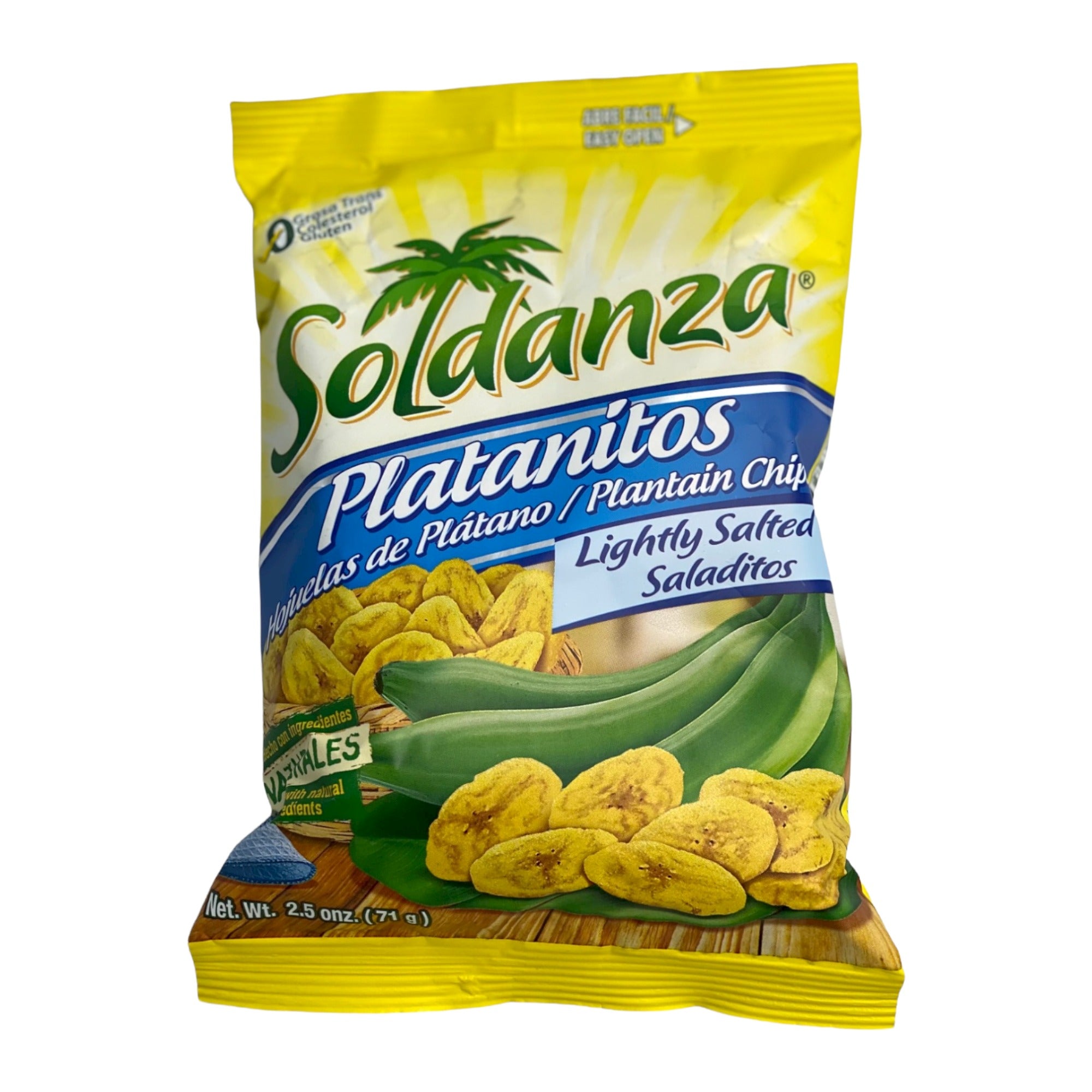 SOLDANZA PLANTAIN CHIPS 2.5 OZ (71 G)