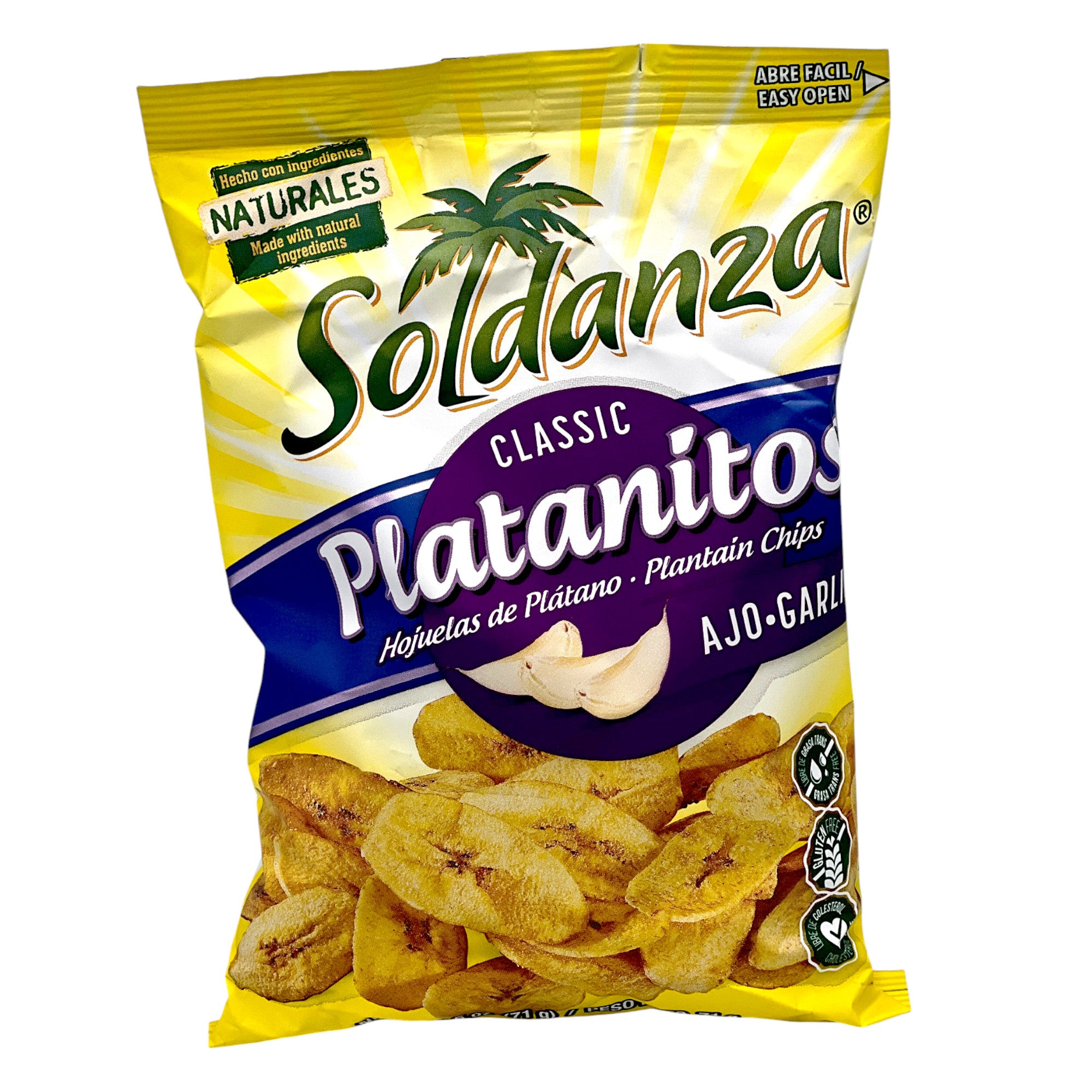 Soldanza Classic Platanitos Garlic Flavor  71 G