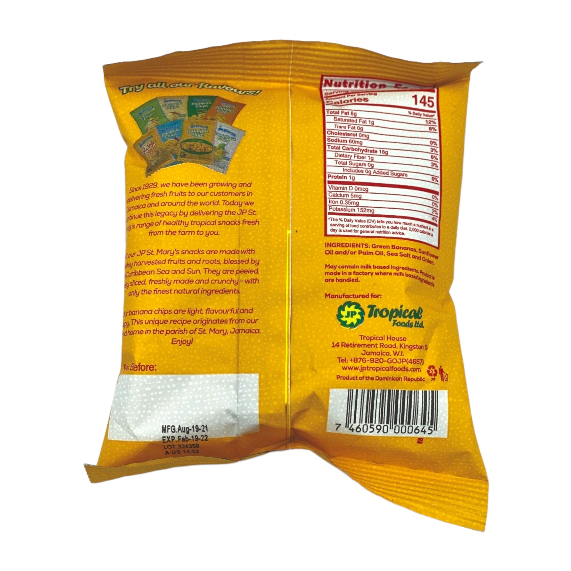 ST. MARY'S BANANA CHIPS EXTRA CRUNCHY 30G