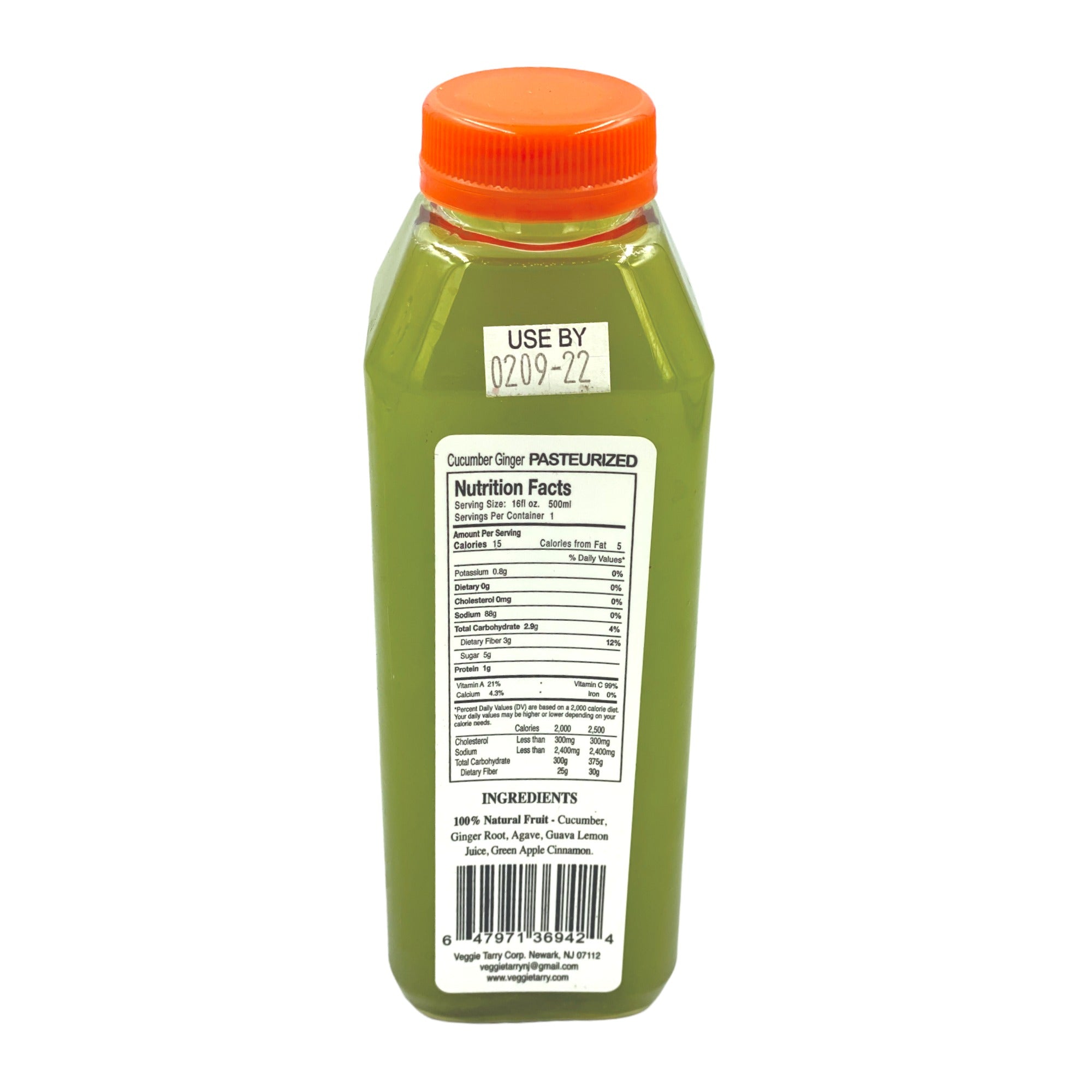 VEGGIE-TARRY CUCUMBER GINGER 16 FL OZ