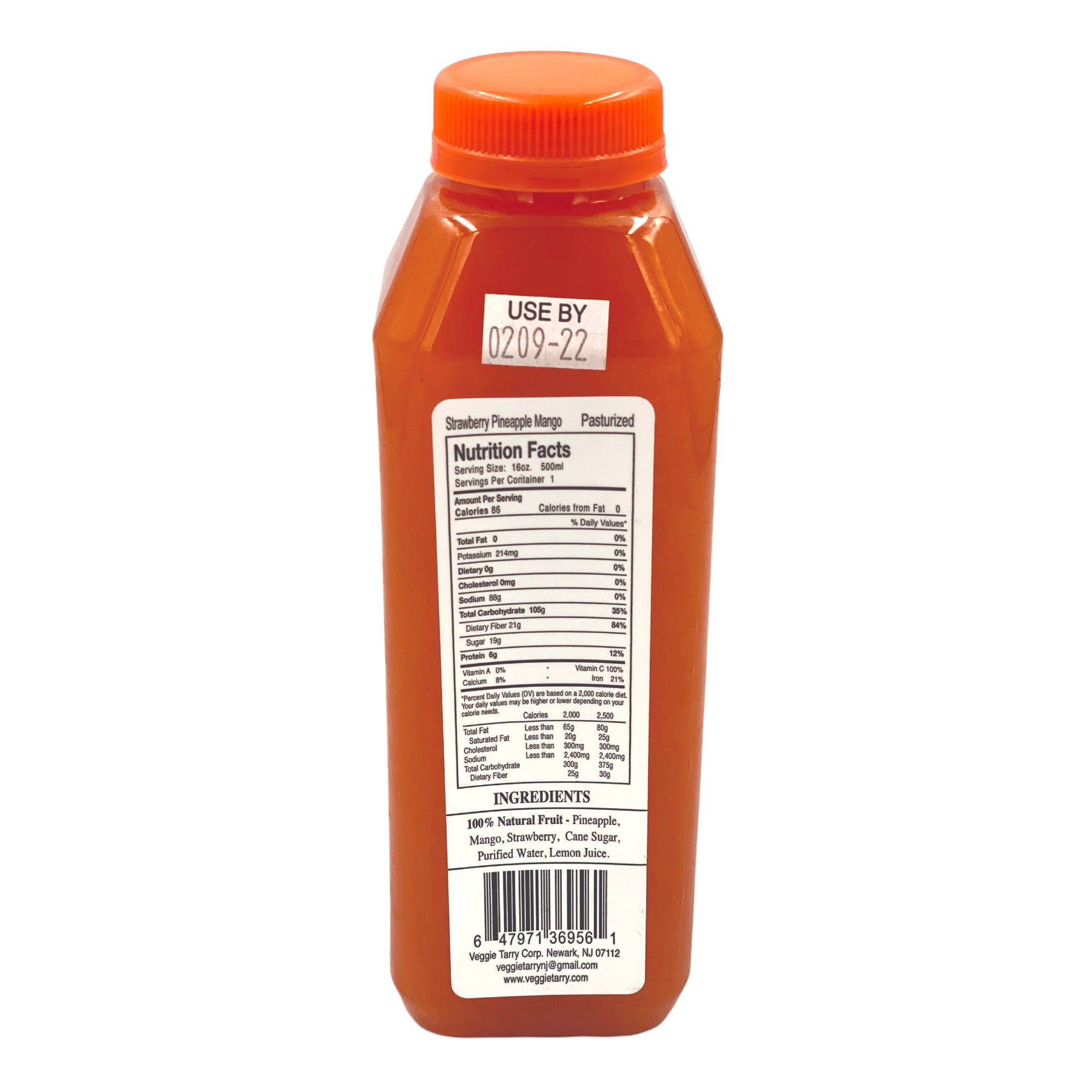 VEGGIE-TARRY STRAWBERRY PINEAPPLE MANGO 16 FL OZ