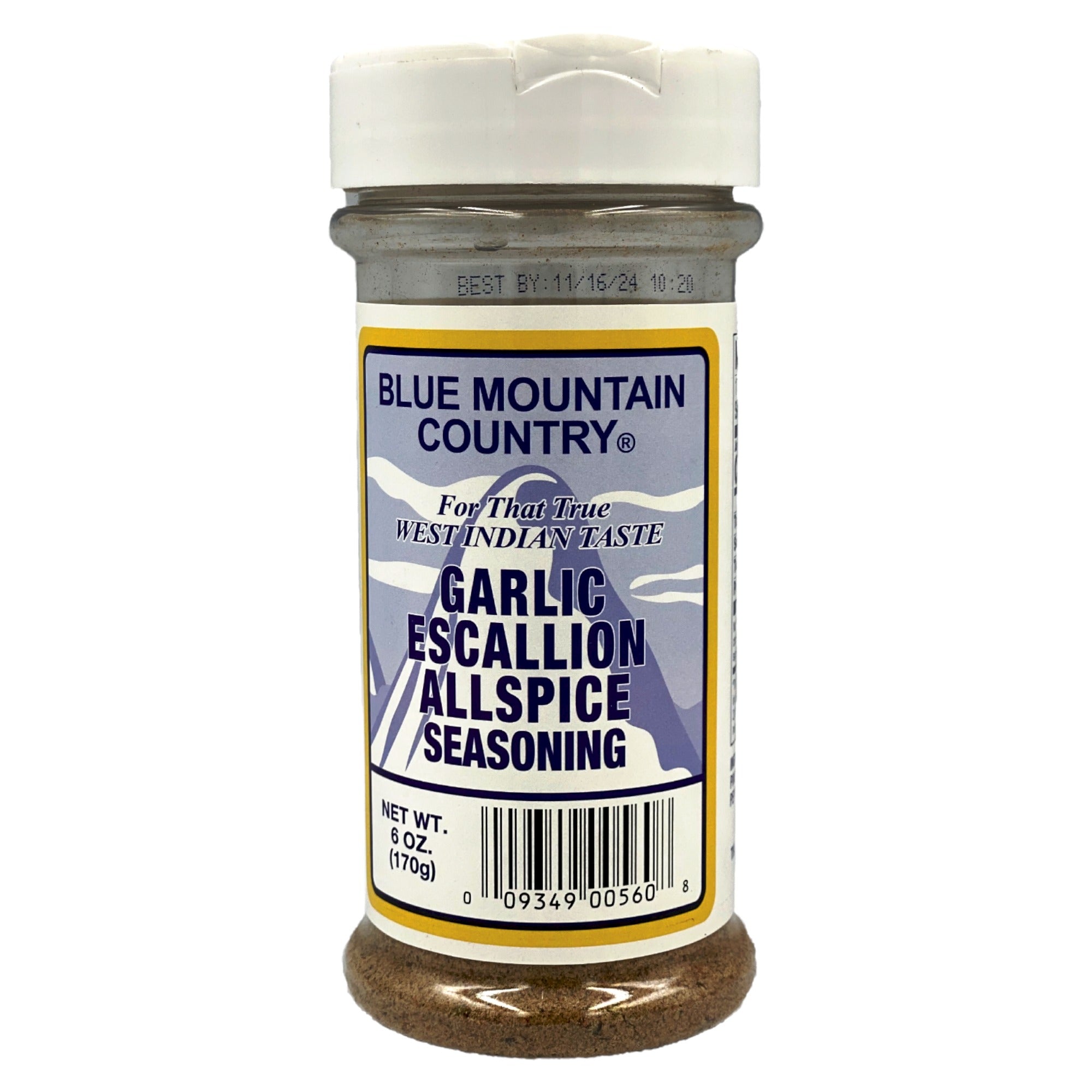 BLUE MOUNTAIN  GARLIC ESCALLION ALLSPICE 6 OZ