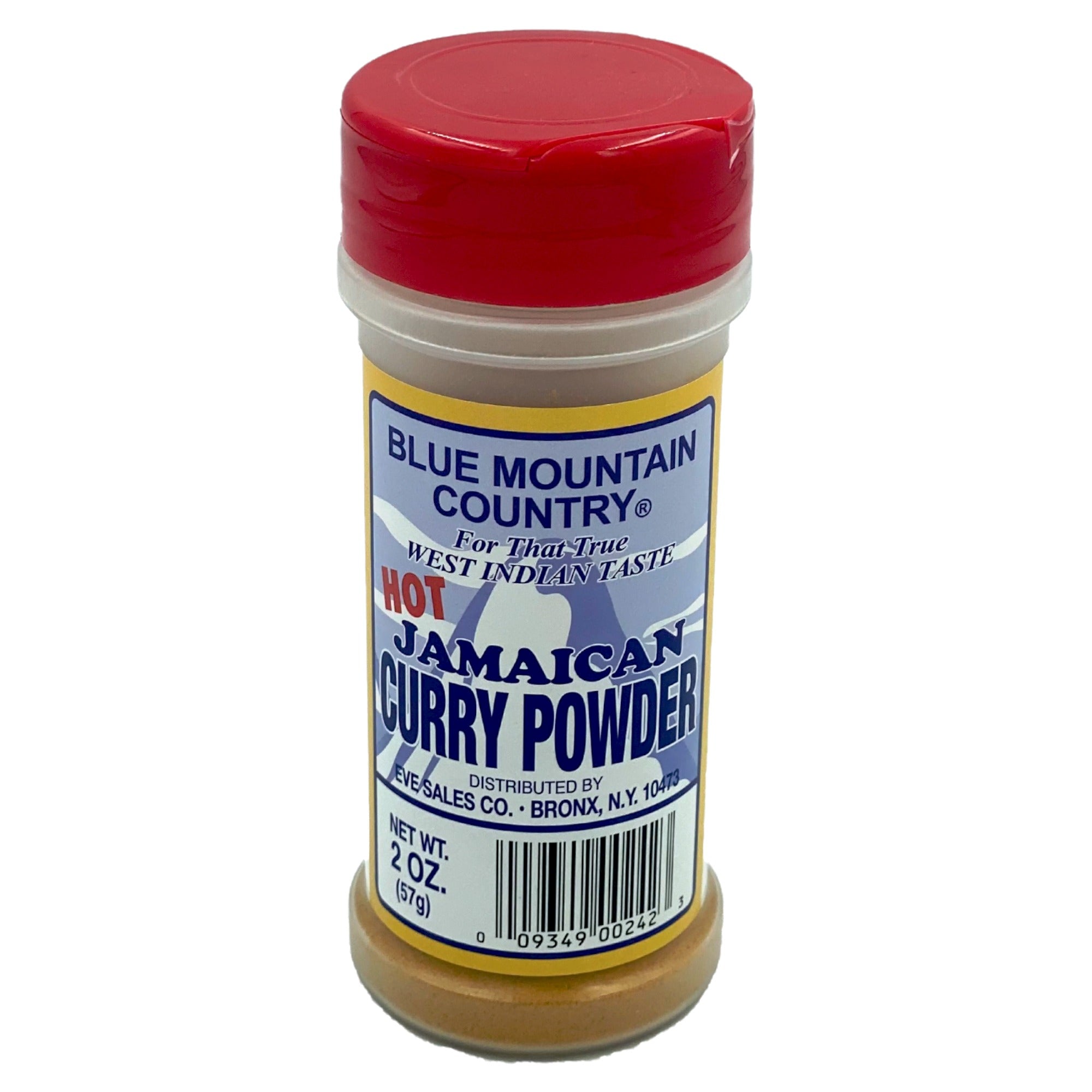 BLUE MOUNTAIN HOT JAMAICAN CURRY POWER POWDER 2 OZ.