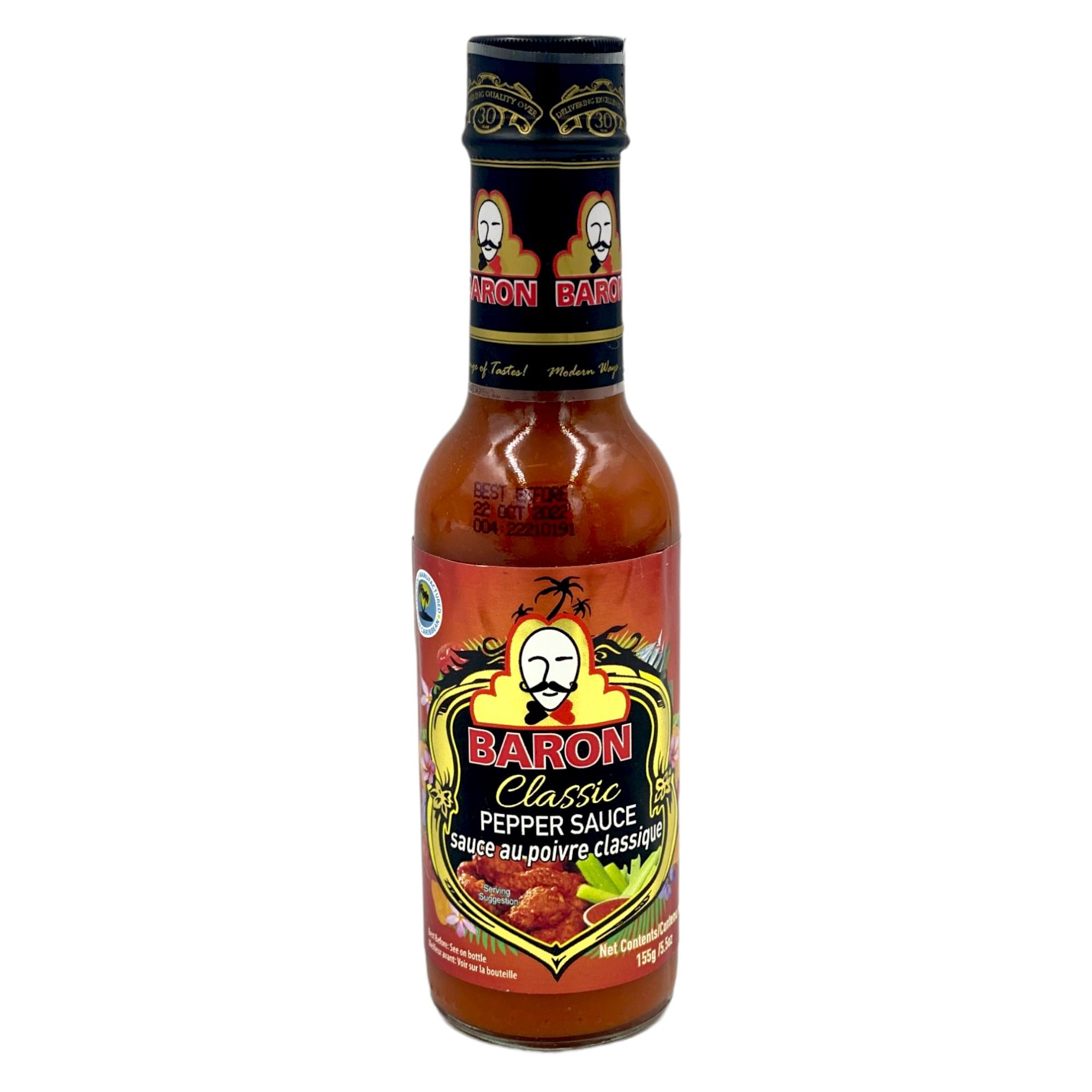 BARON BLAZING HOT SAUCE 5.5 OZ