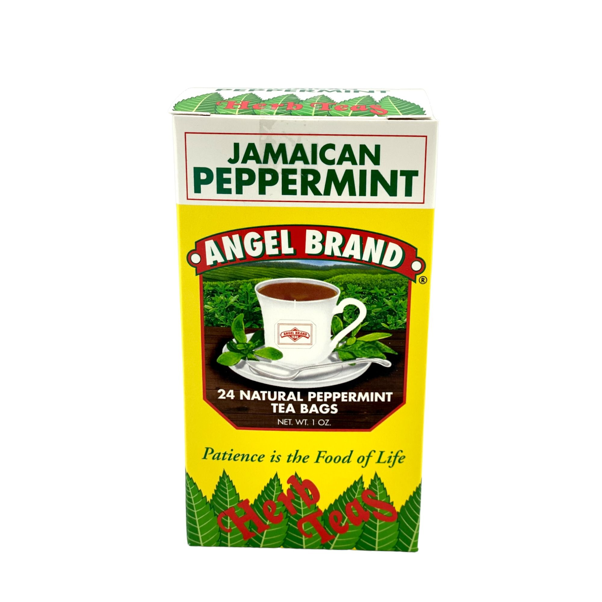 ANGEL BRAND JAMAICAN PEPPERMINT TEA - 24 TEA BAGS 1 OZ